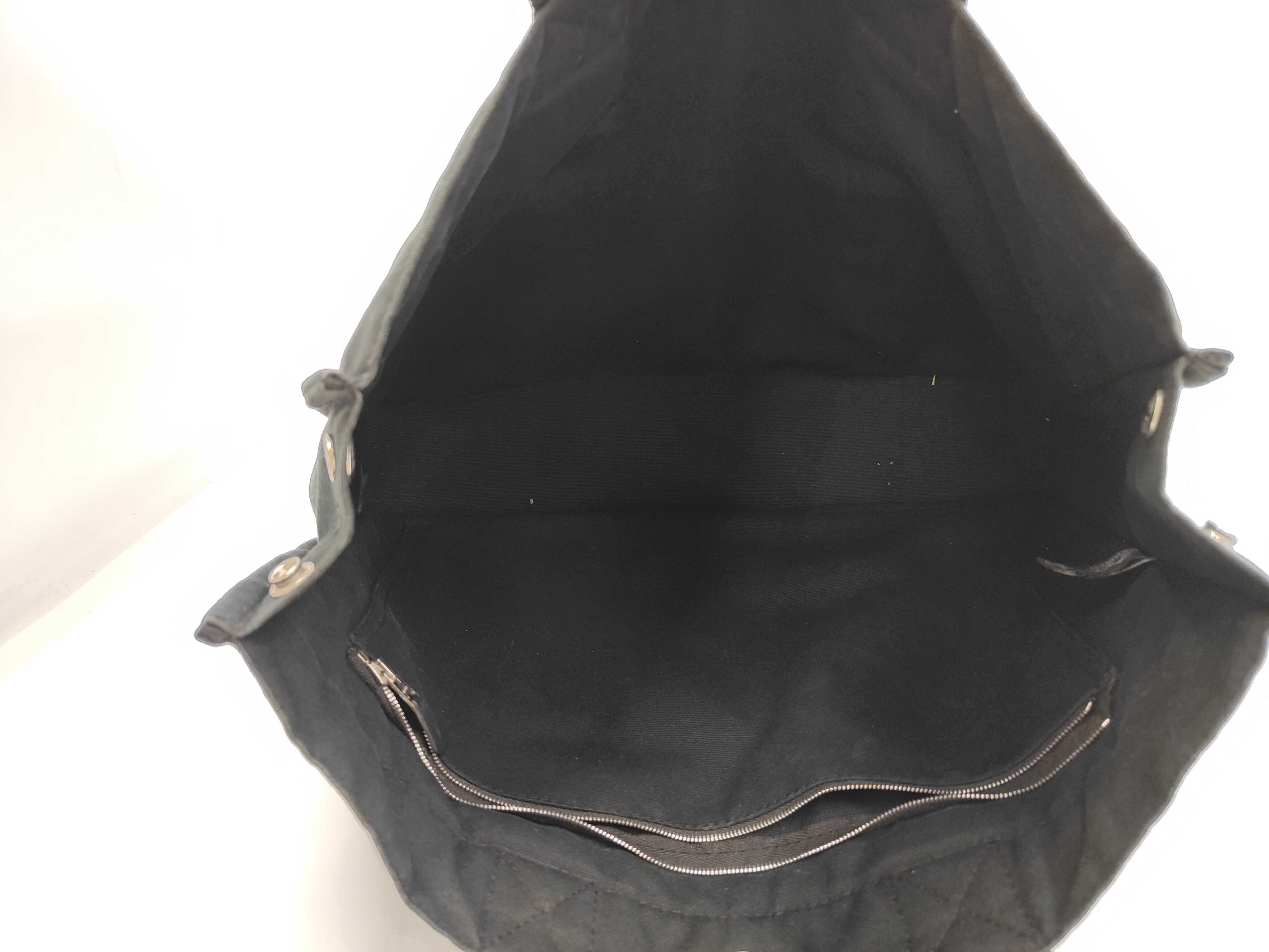 Tote Bag Fourre-Tout MM Half Leather Black x Dark Gray Tote Bag — view 9