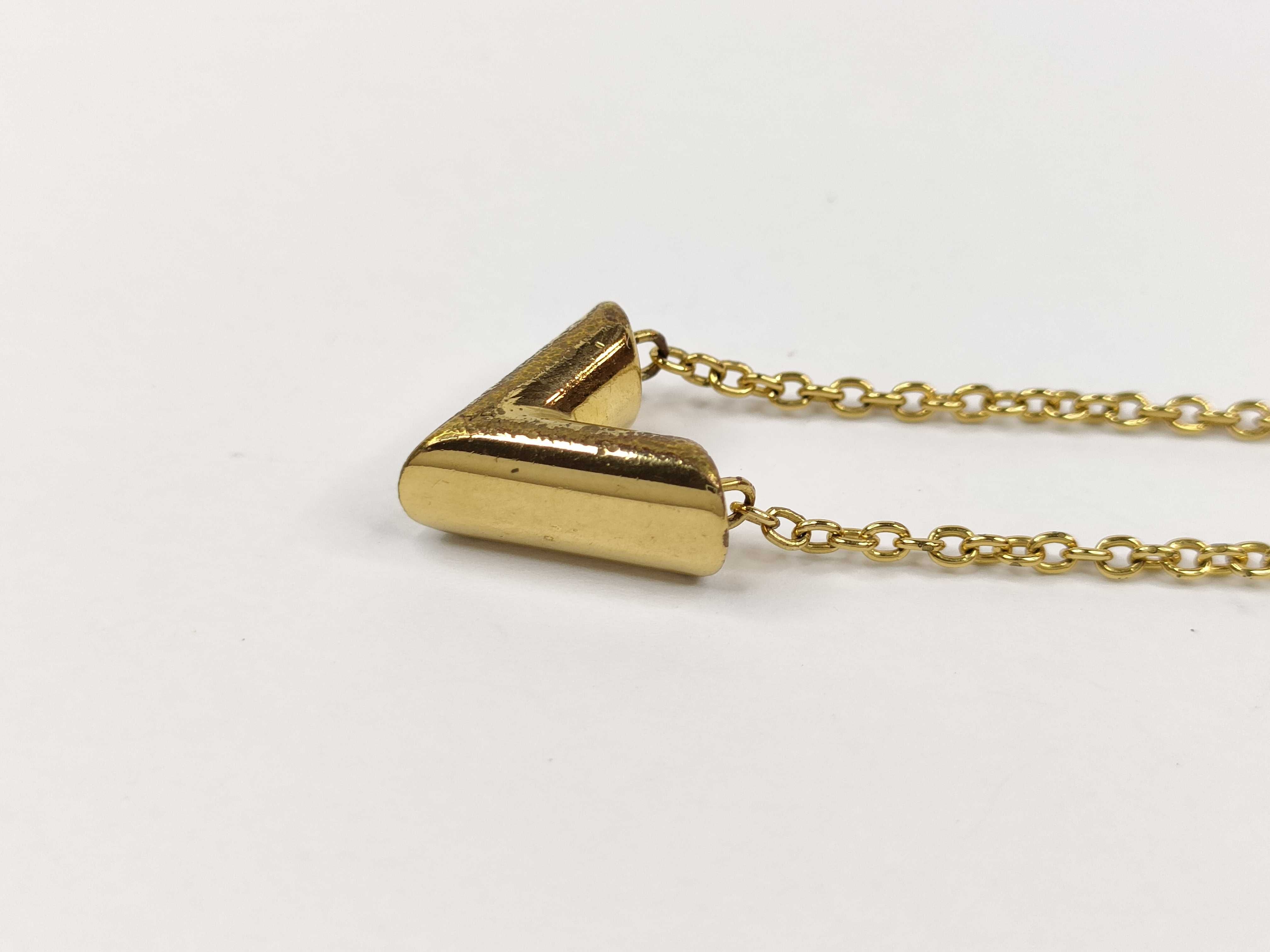 Essentiel V Gold Tone Pendant Necklace — view 2