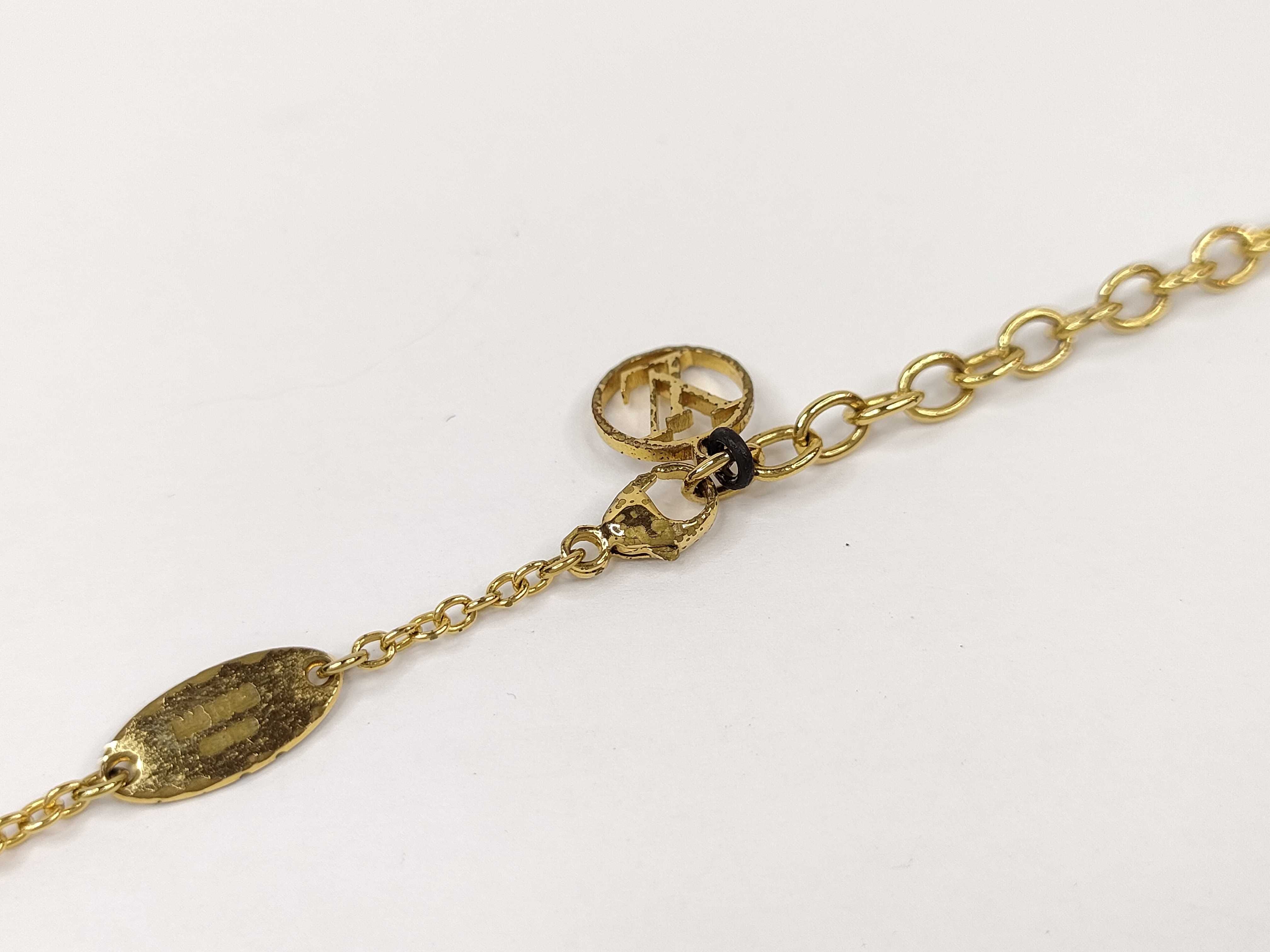 Essentiel V Gold Tone Pendant Necklace — view 4