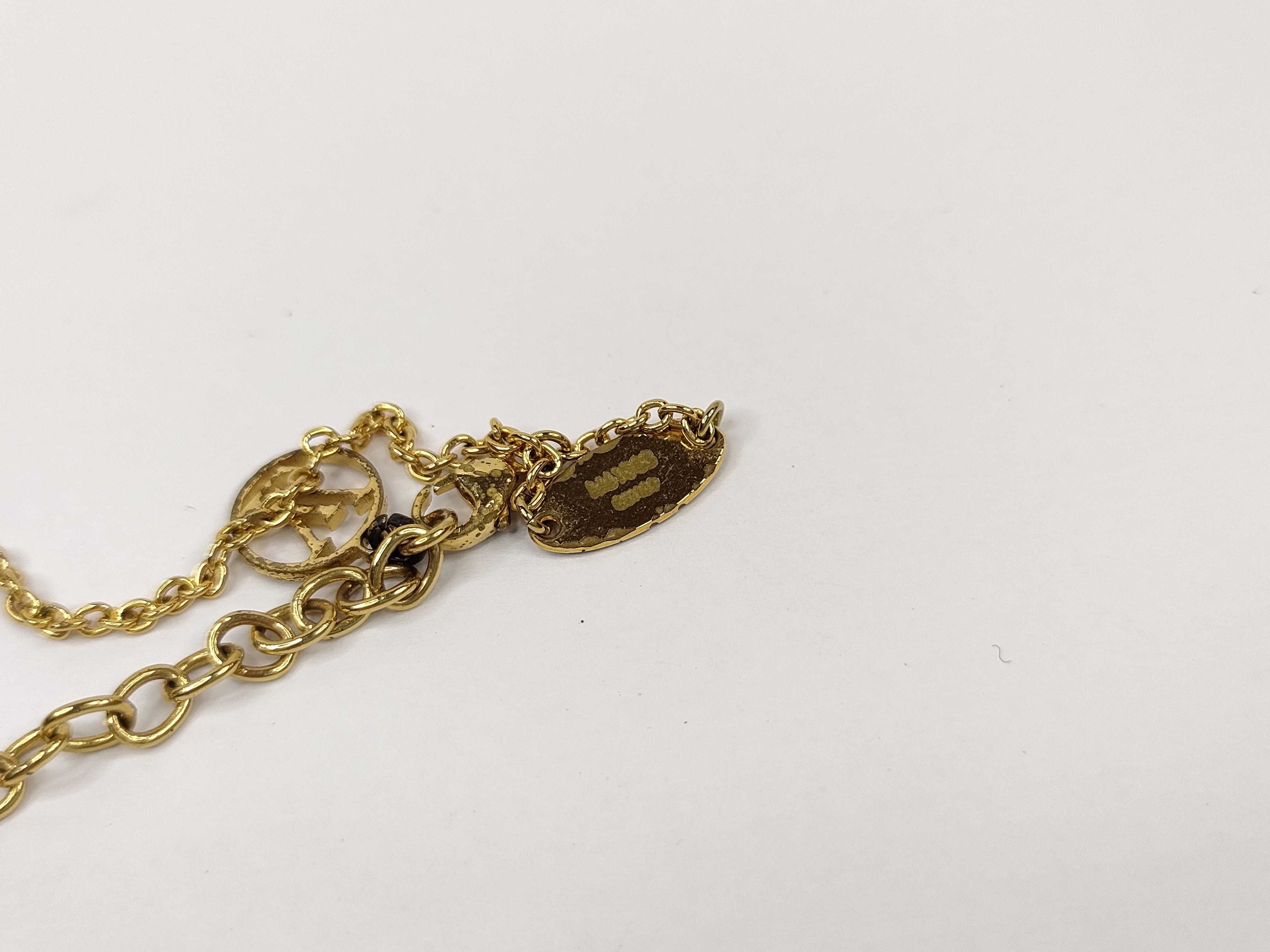 Essentiel V Gold Tone Pendant Necklace — view 6