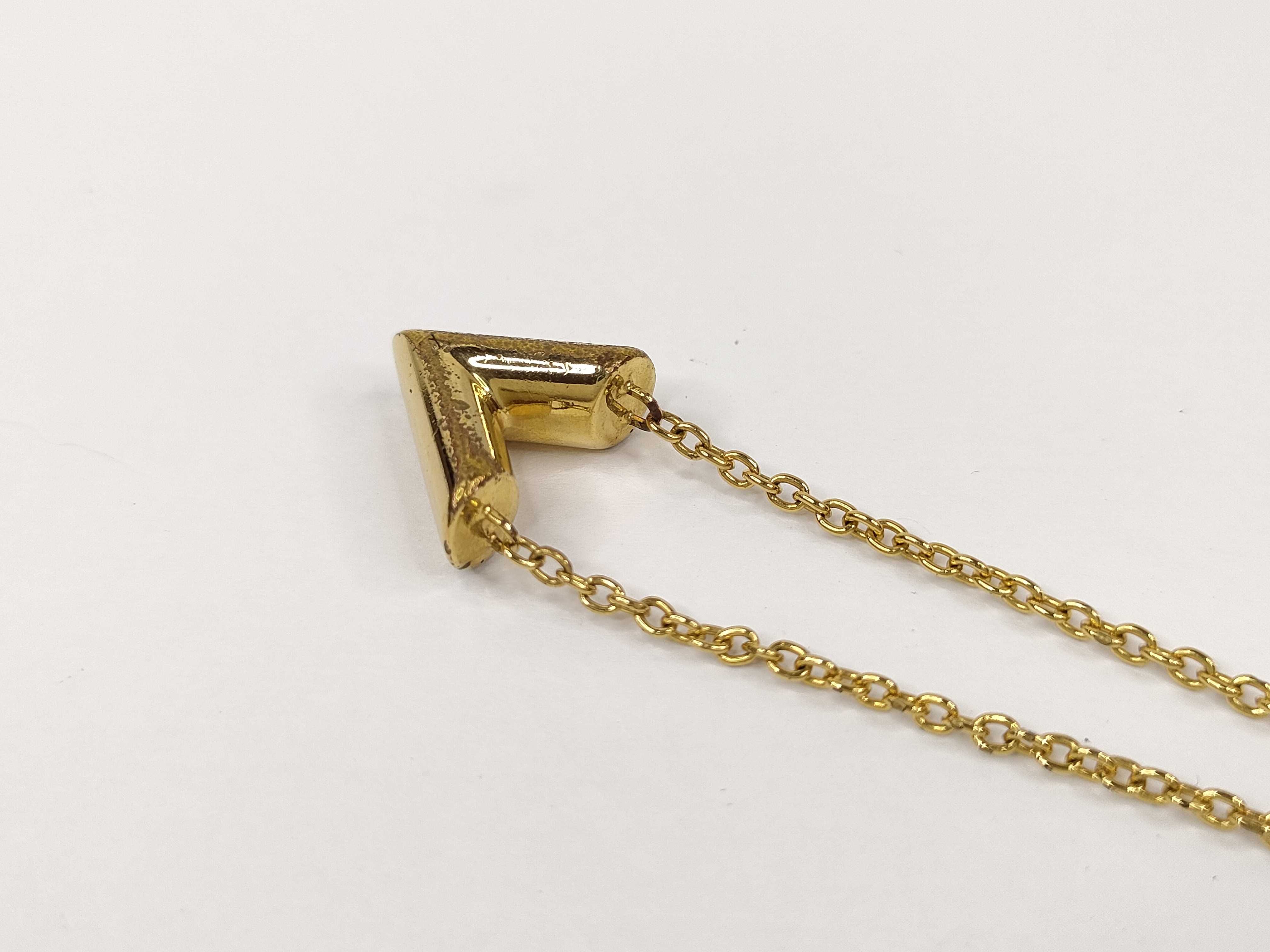 Essentiel V Gold Tone Pendant Necklace — view 8