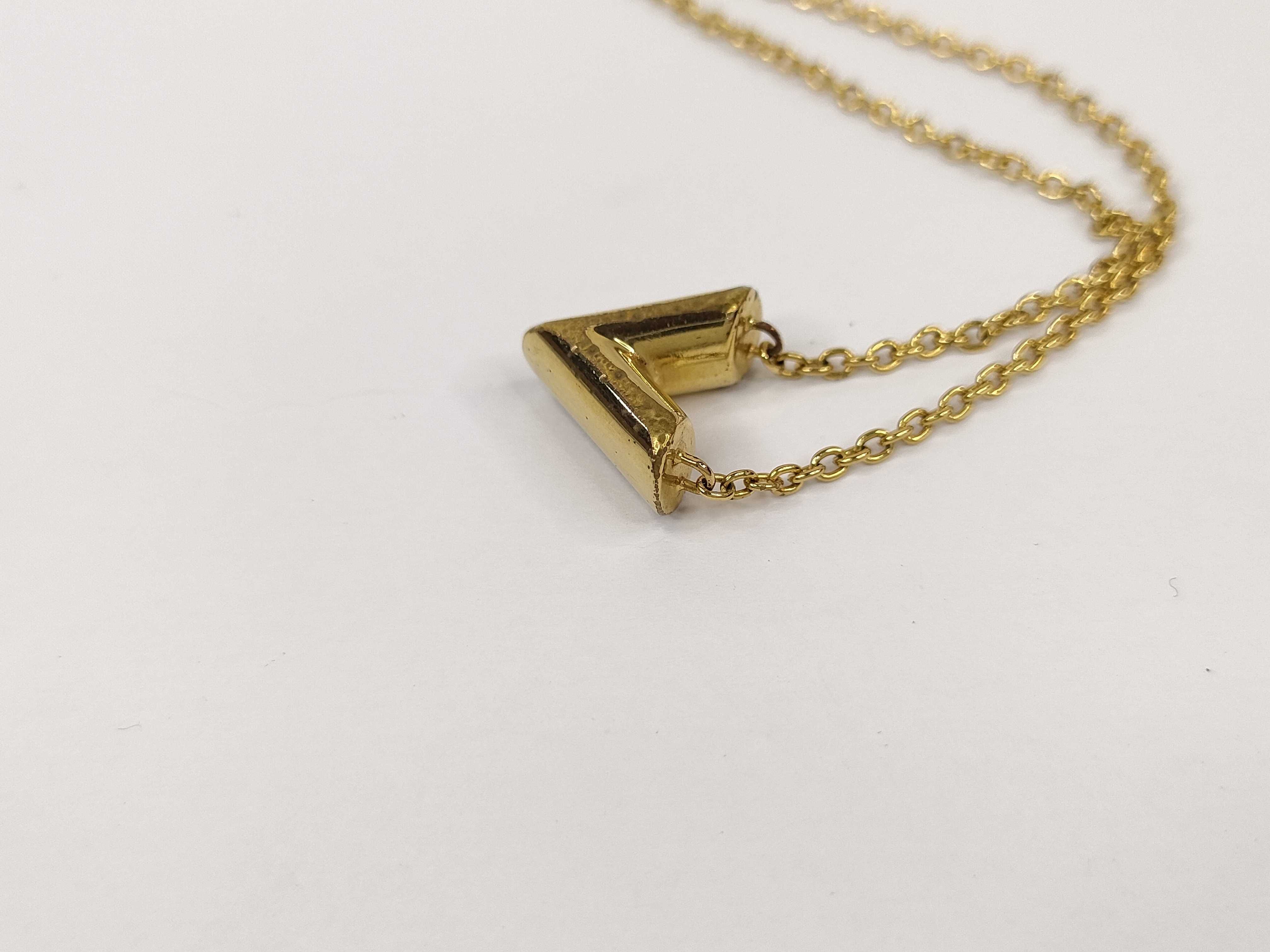 Essentiel V Gold Tone Pendant Necklace — view 9