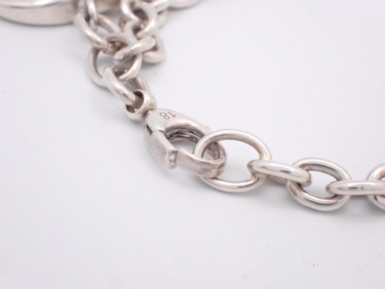 Interlocking G Bracelet, 925 Sterling Silver, 21.0g, Wrist Circumference Approx. 18cm — view 3