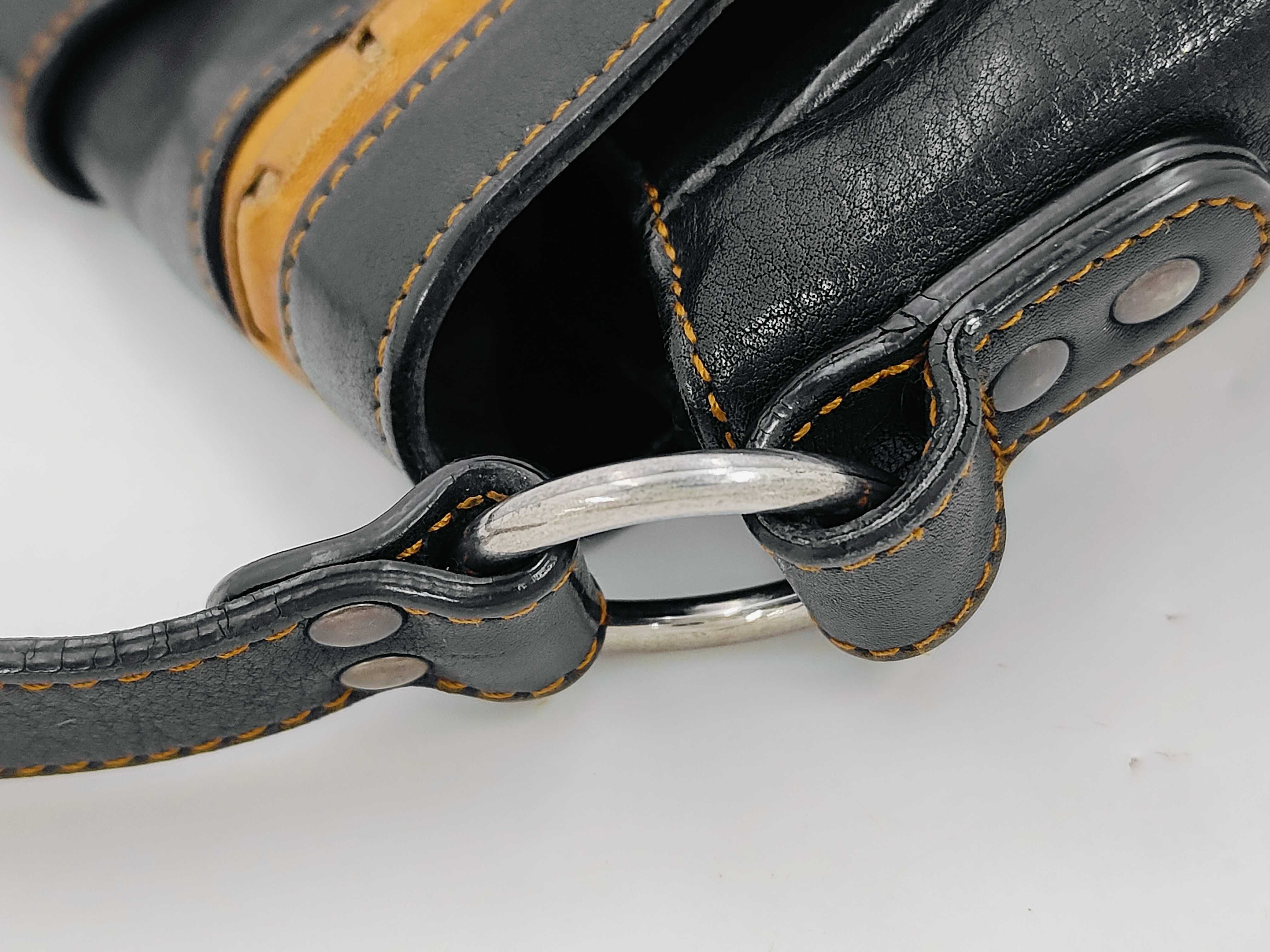 Gaucho Mini Leather Black Shoulder Bag — view 5