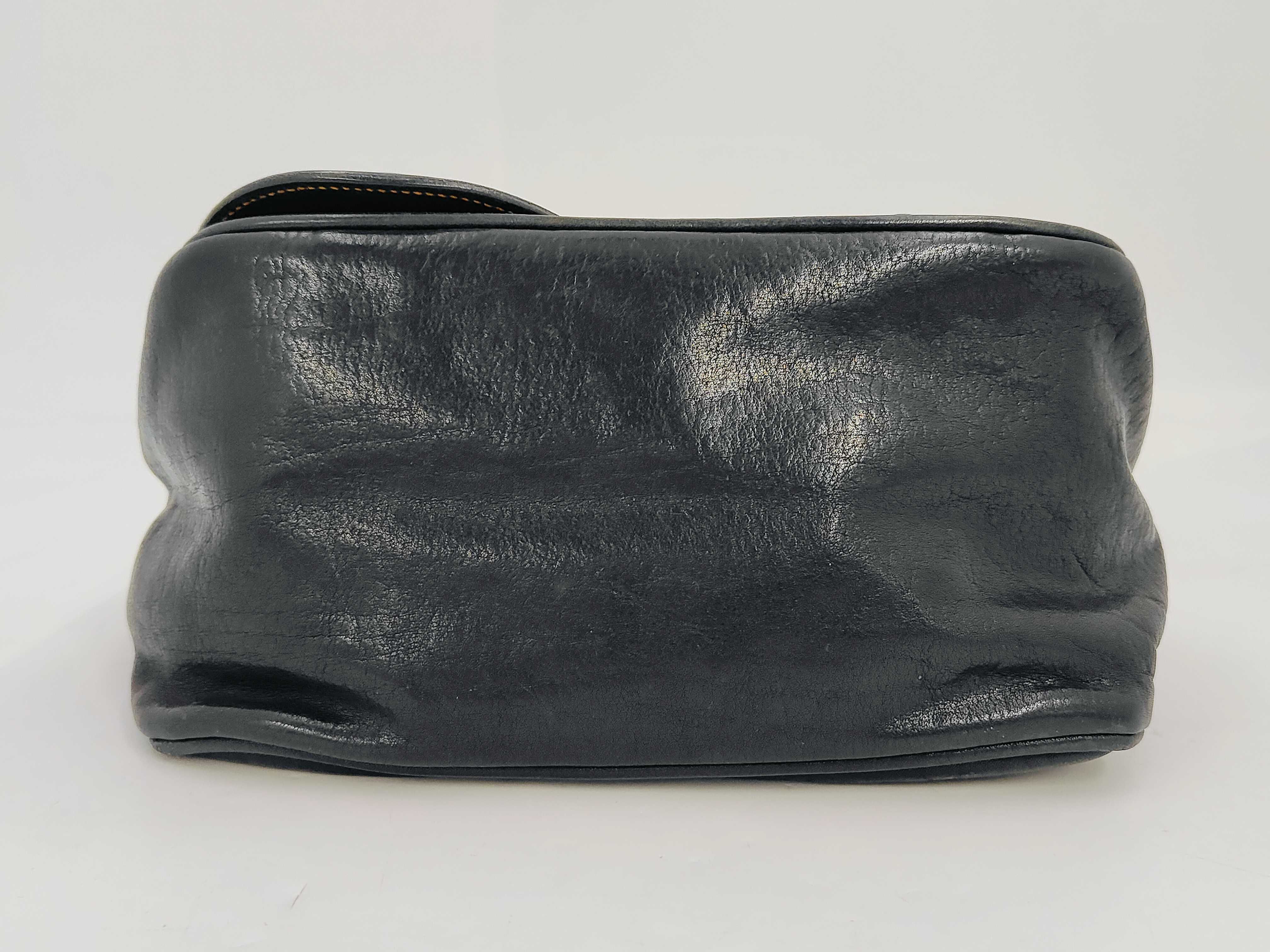Gaucho Mini Leather Black Shoulder Bag — view 6