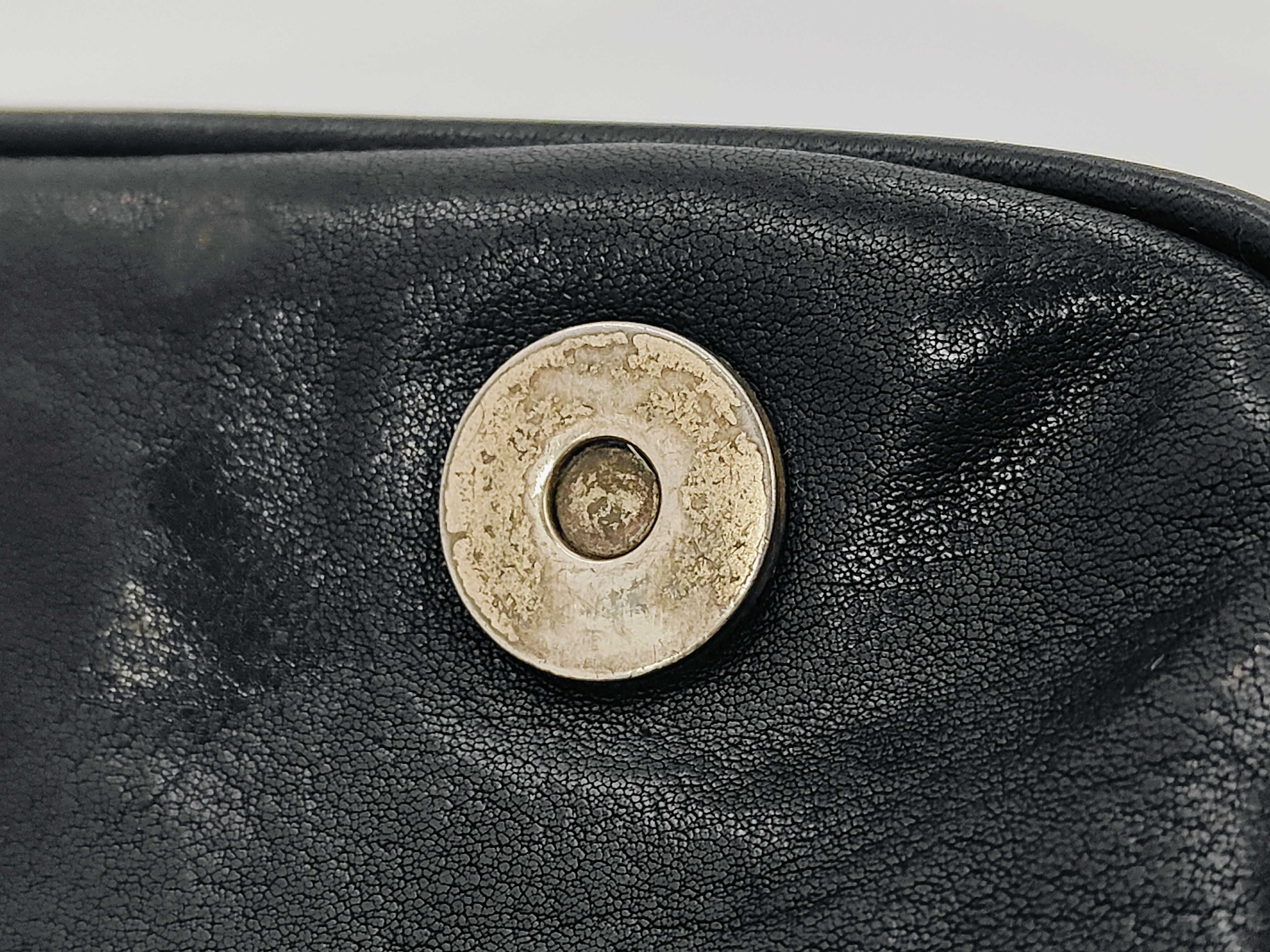 Gaucho Mini Leather Black Shoulder Bag — view 10