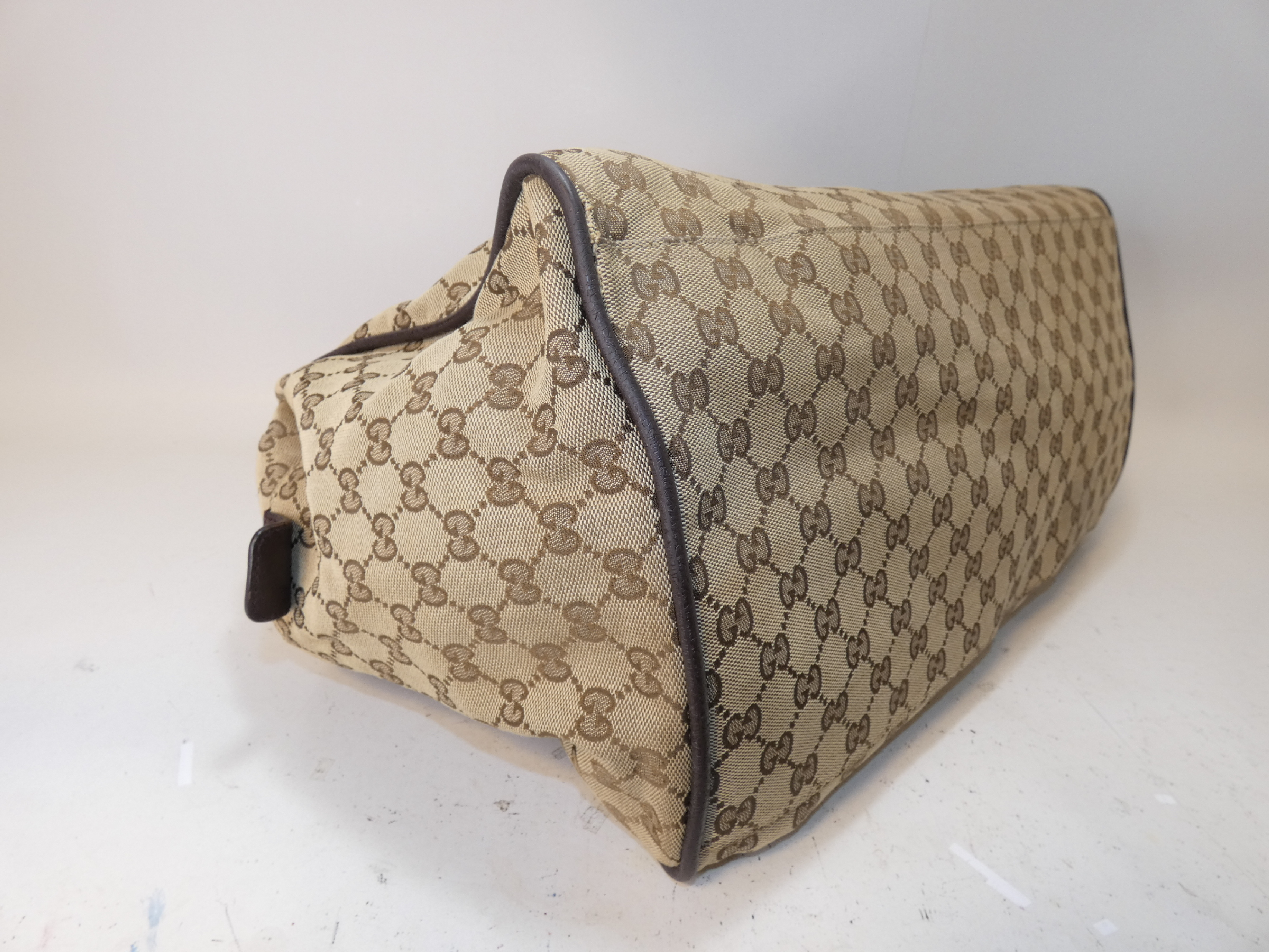 GG Canvas Square Sherry Hand Tote Bag — view 5