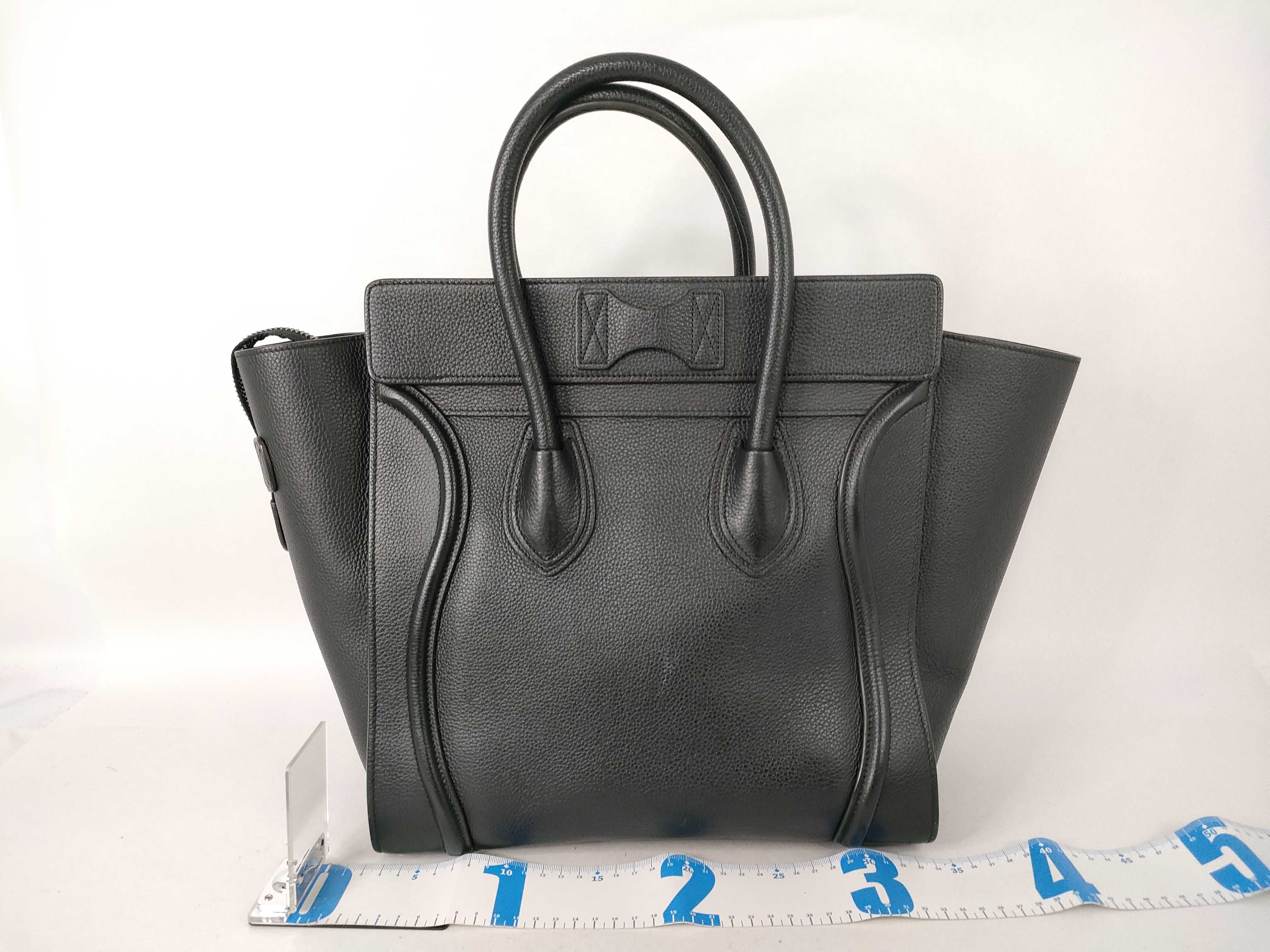 Luggage Handbag, Black Tote Bag — view 2