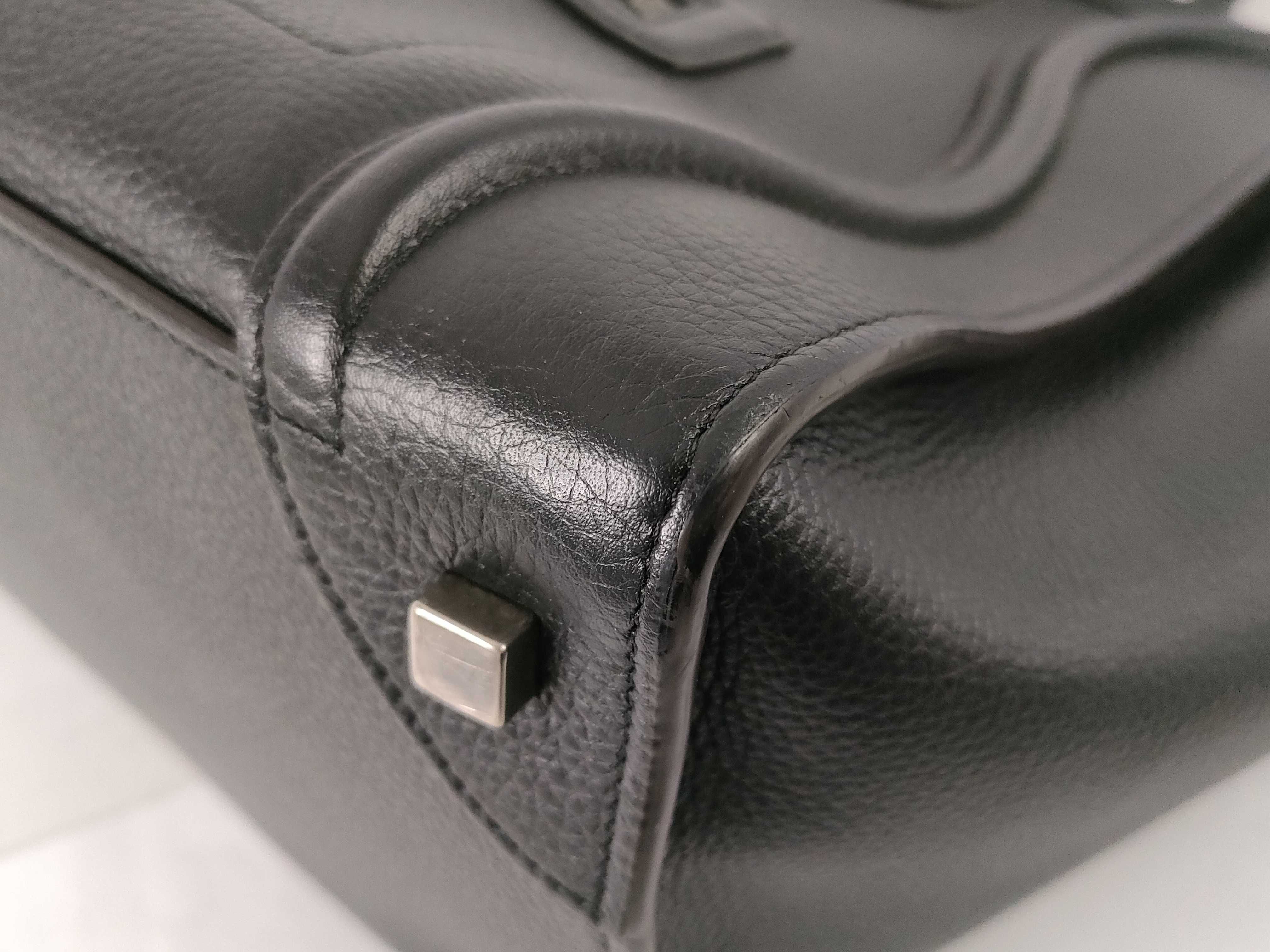 Luggage Handbag, Black Tote Bag — view 6