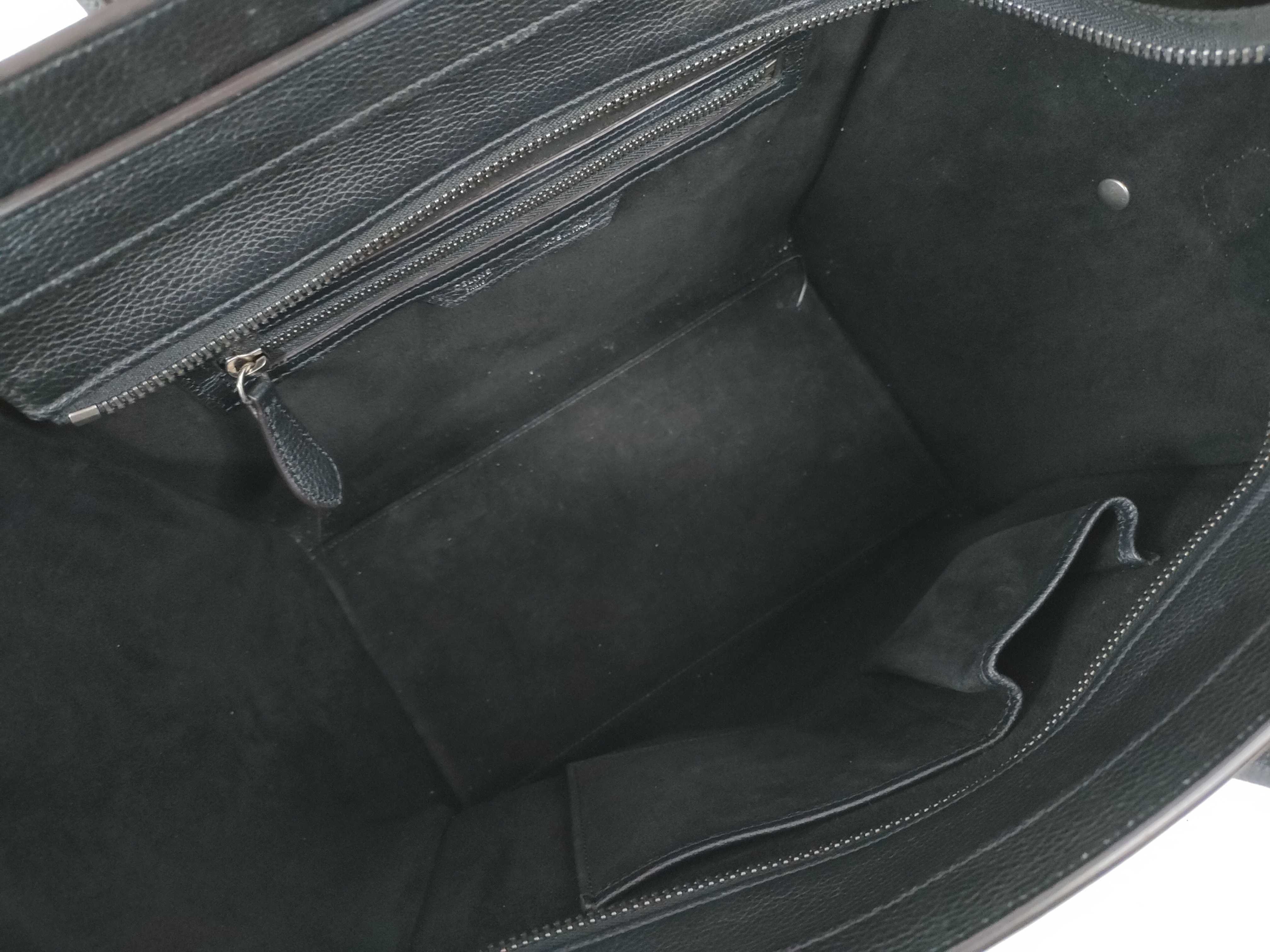 Luggage Handbag, Black Tote Bag — view 9