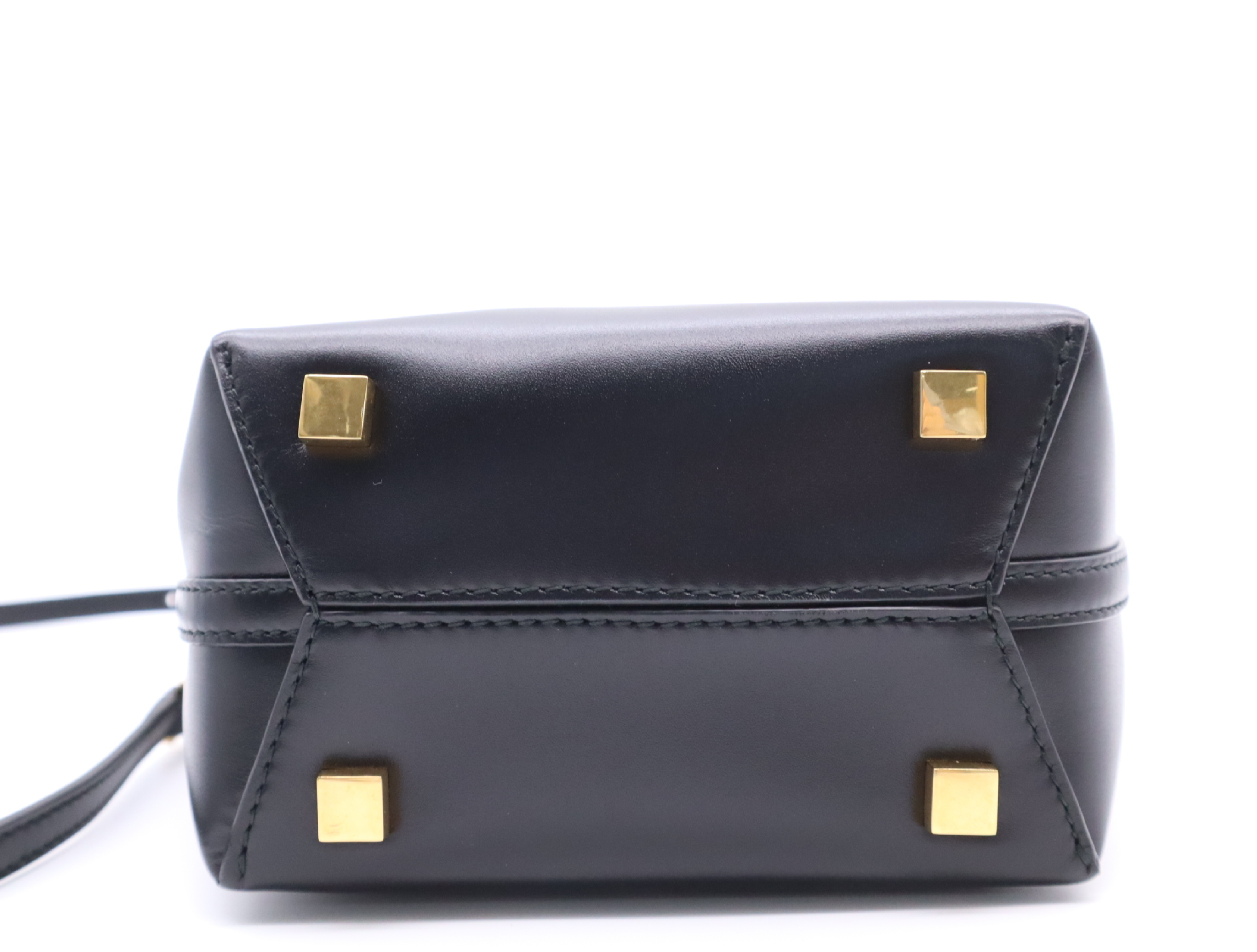 765870.0824 Leather YSL Logo Bucket Bag Black Gold Hardware Shoulder Bag — view 4
