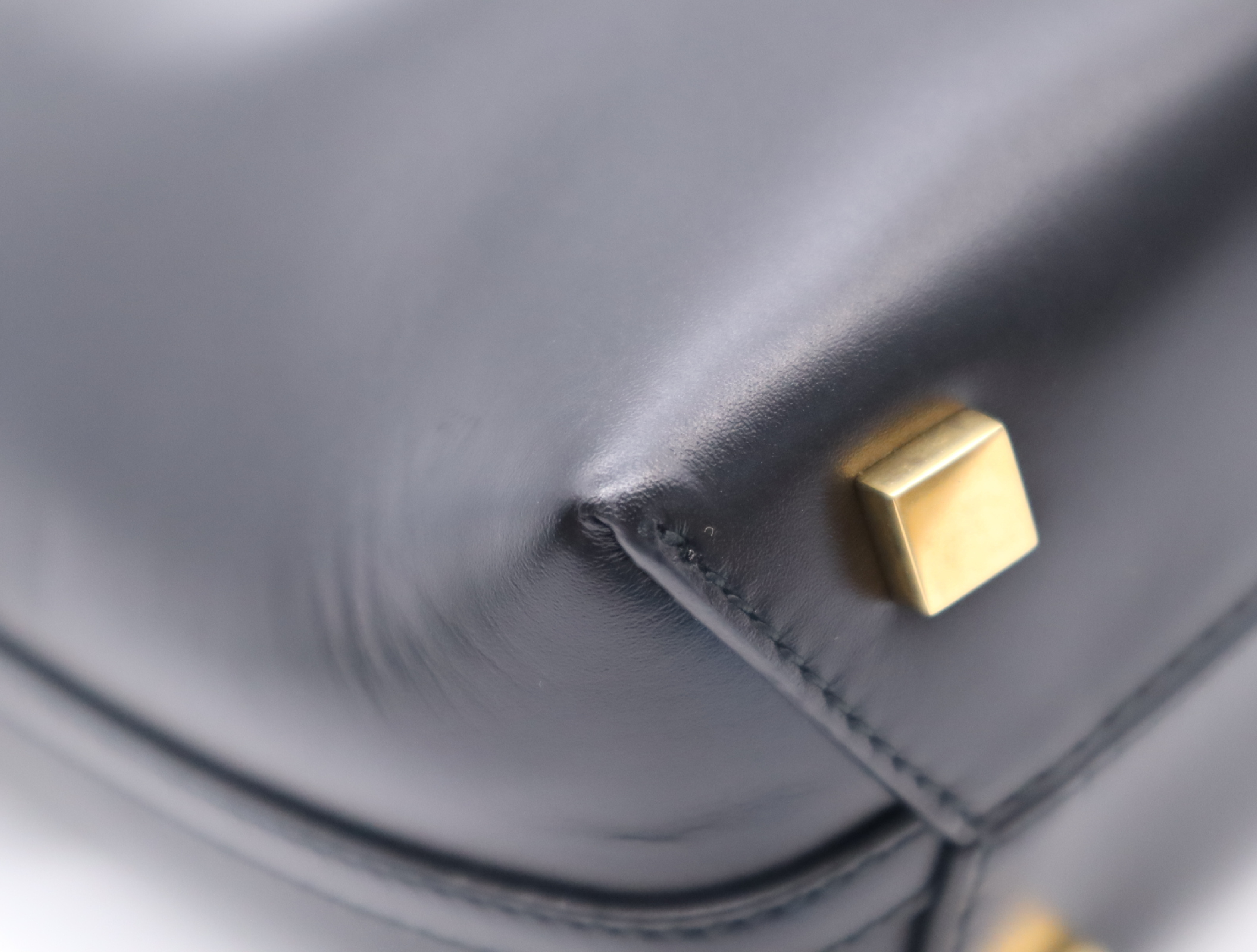 765870.0824 Leather YSL Logo Bucket Bag Black Gold Hardware Shoulder Bag — view 6