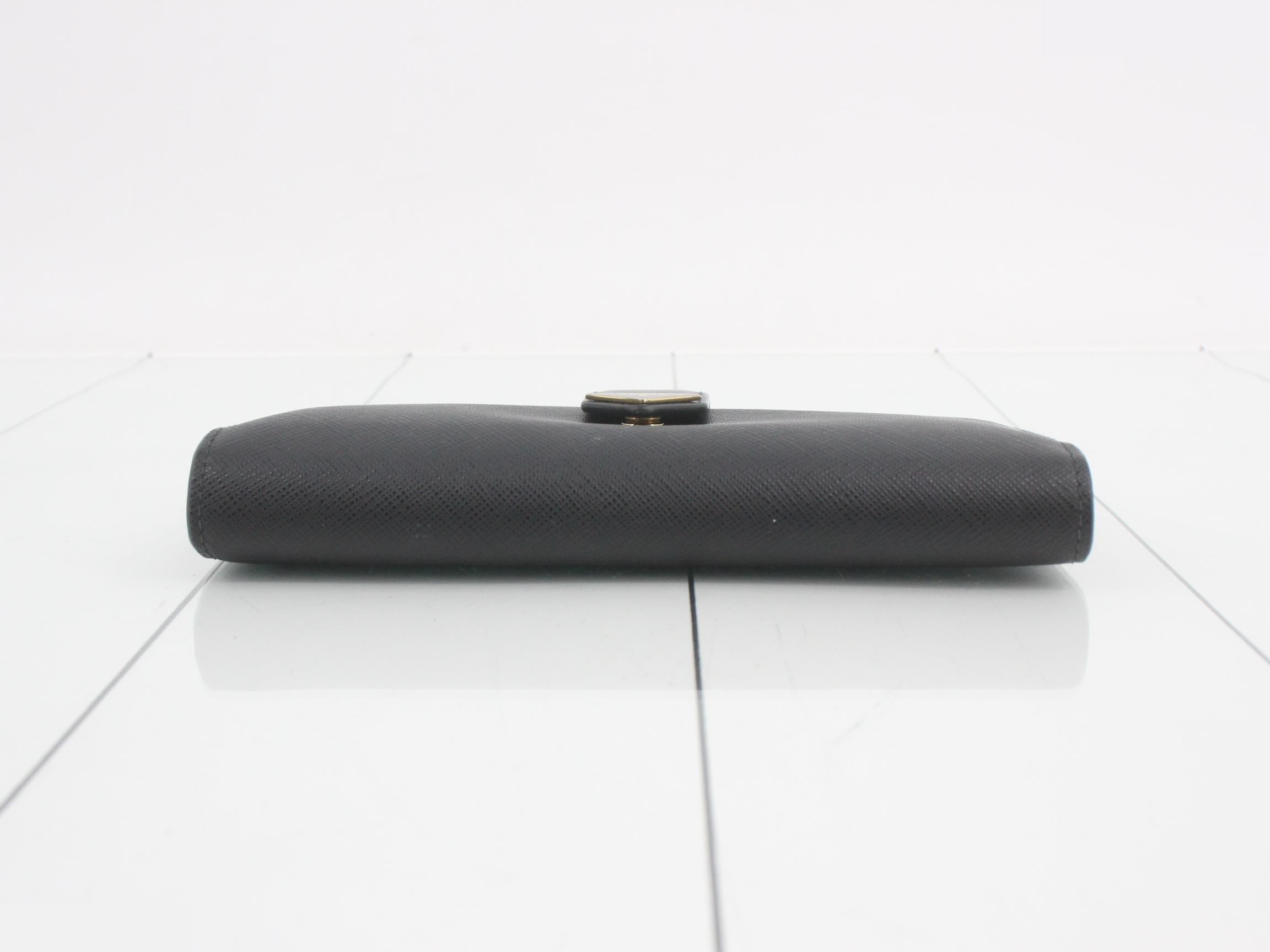 Saffiano Leather Long Wallet with IC Chip — view 3