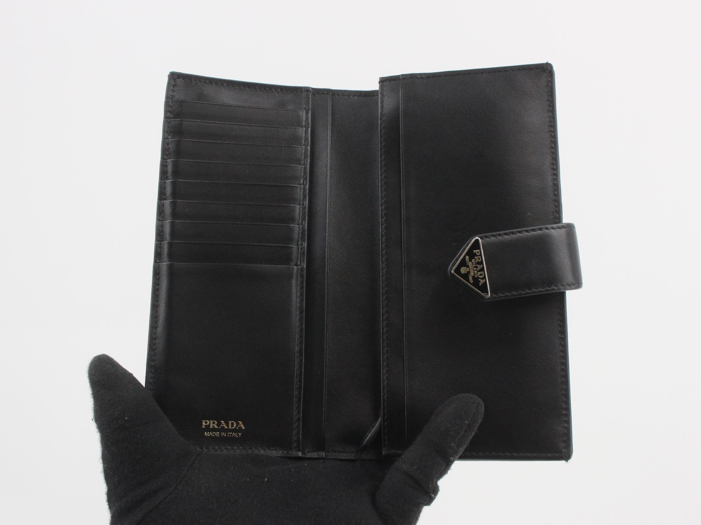 Saffiano Leather Long Wallet with IC Chip — view 4