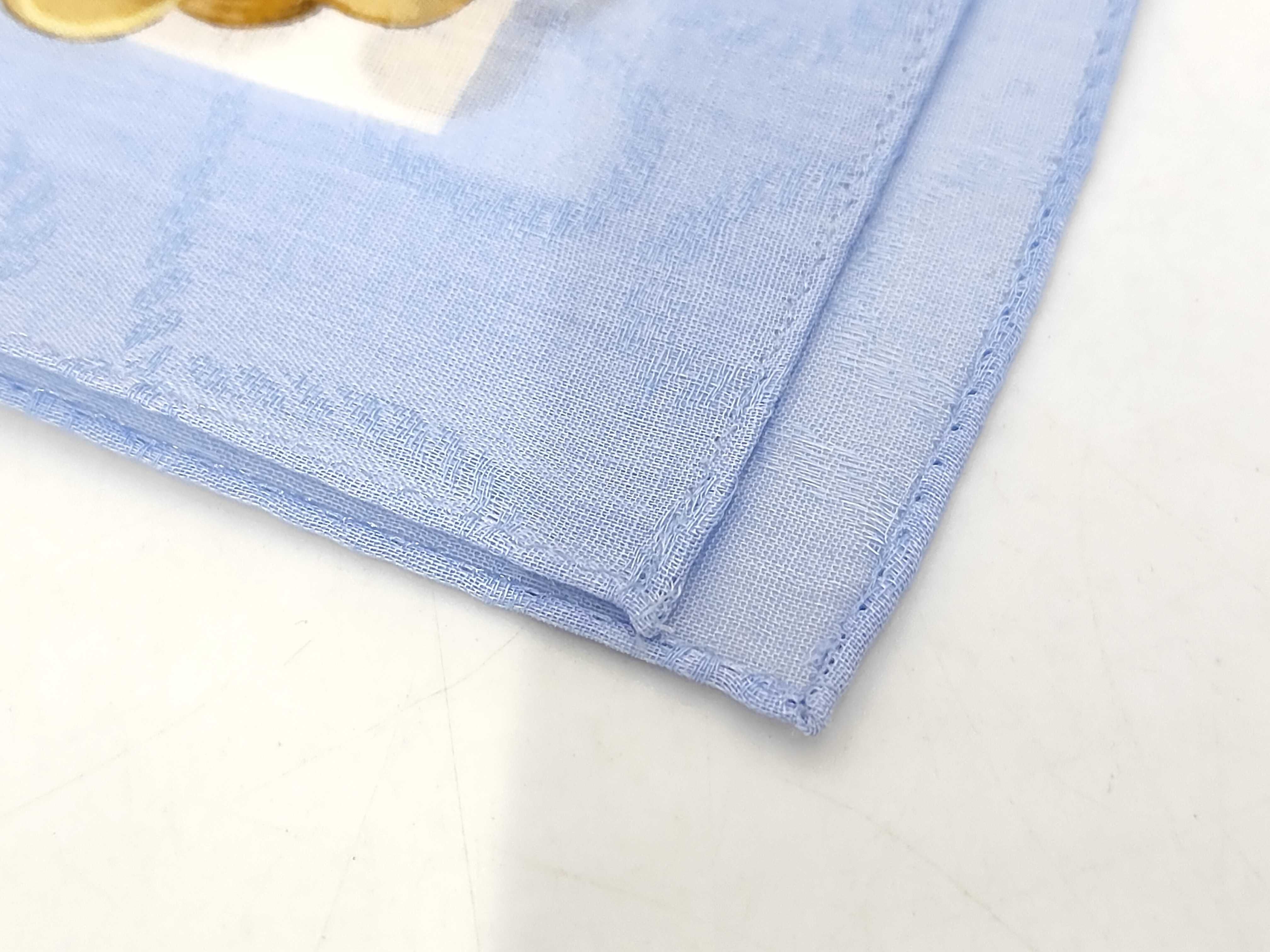 handkerchief scarf with sticker, linen blend, macadam chain, coin, and other accessories. — view 5