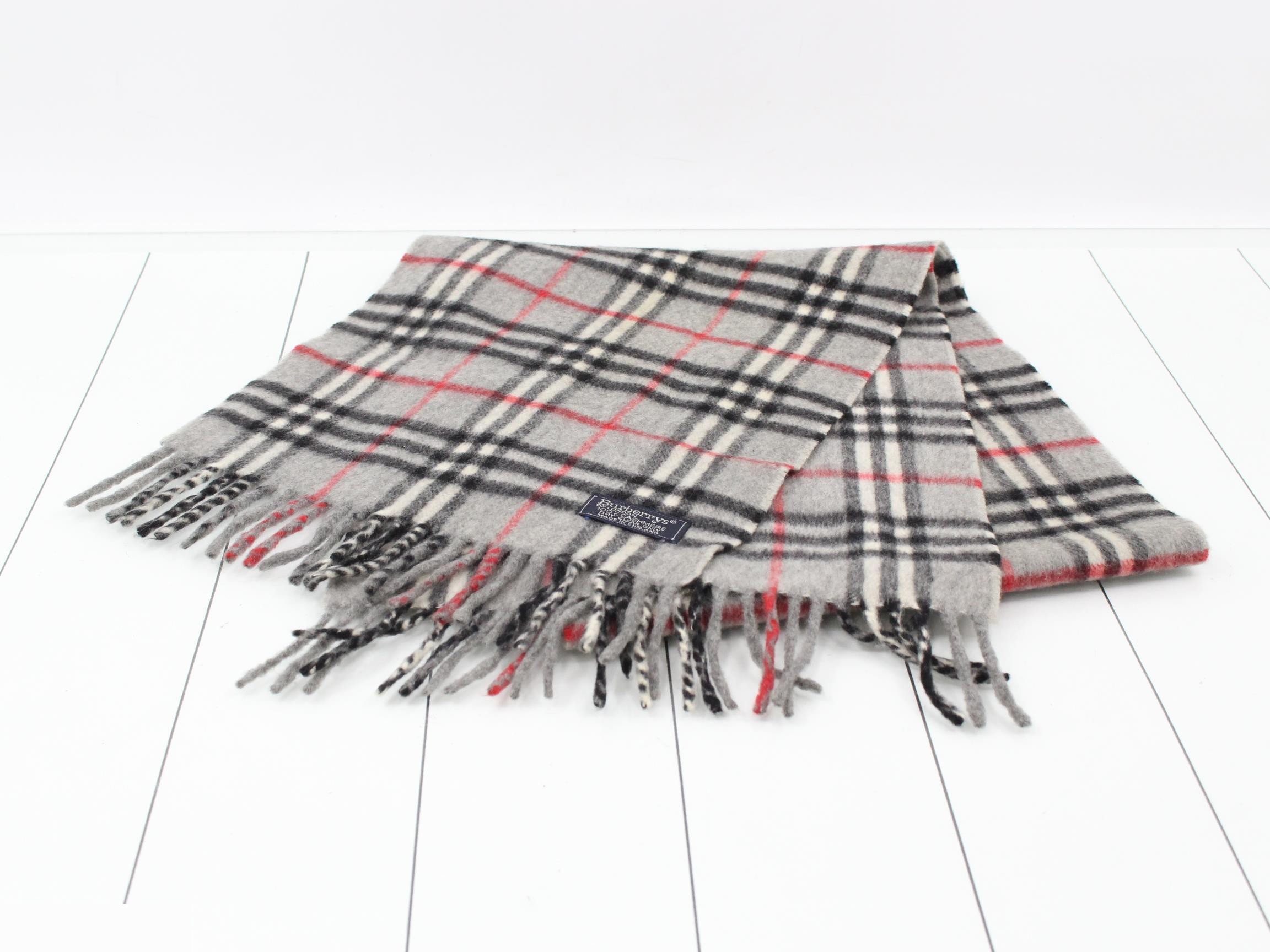 Nova Check Scarf, Gray — view 2