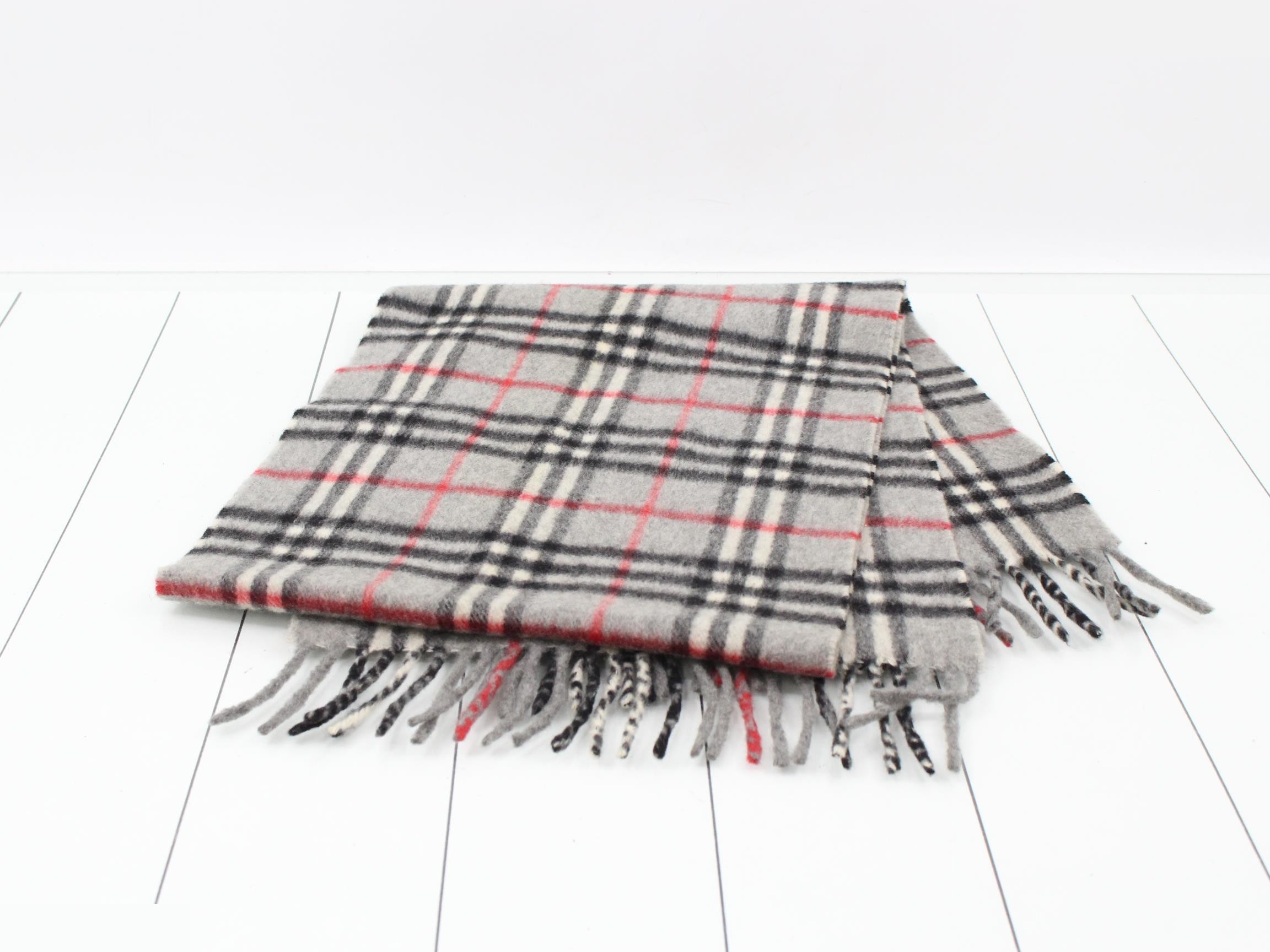 Nova Check Scarf, Gray — view 3