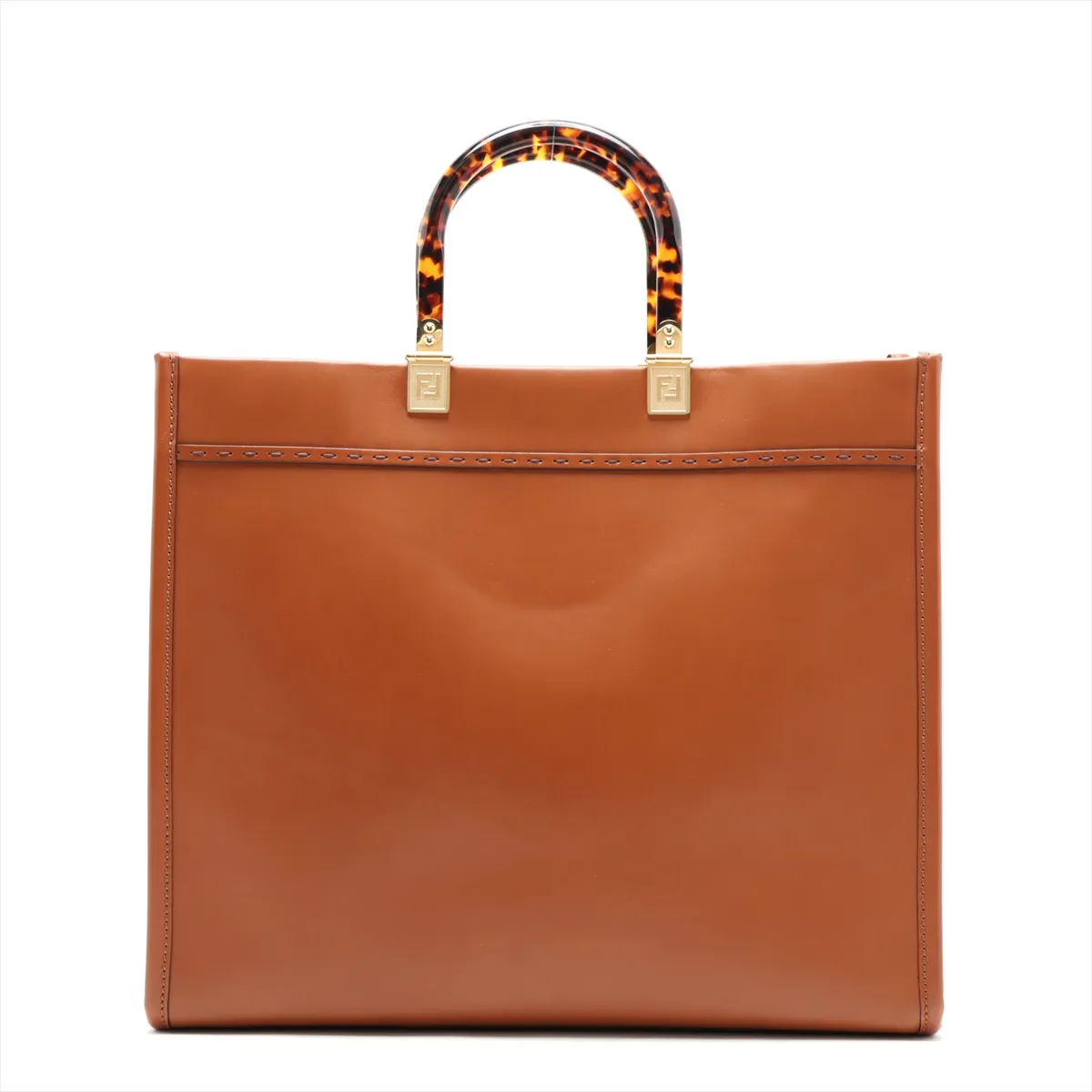 Sunshine Medium 8BH386 Leather 2-Way Tote Bag, Brown — view 2