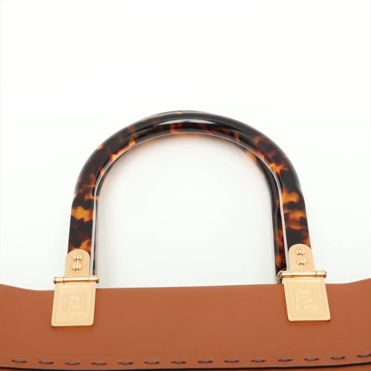 Sunshine Medium 8BH386 Leather 2-Way Tote Bag, Brown — view 6
