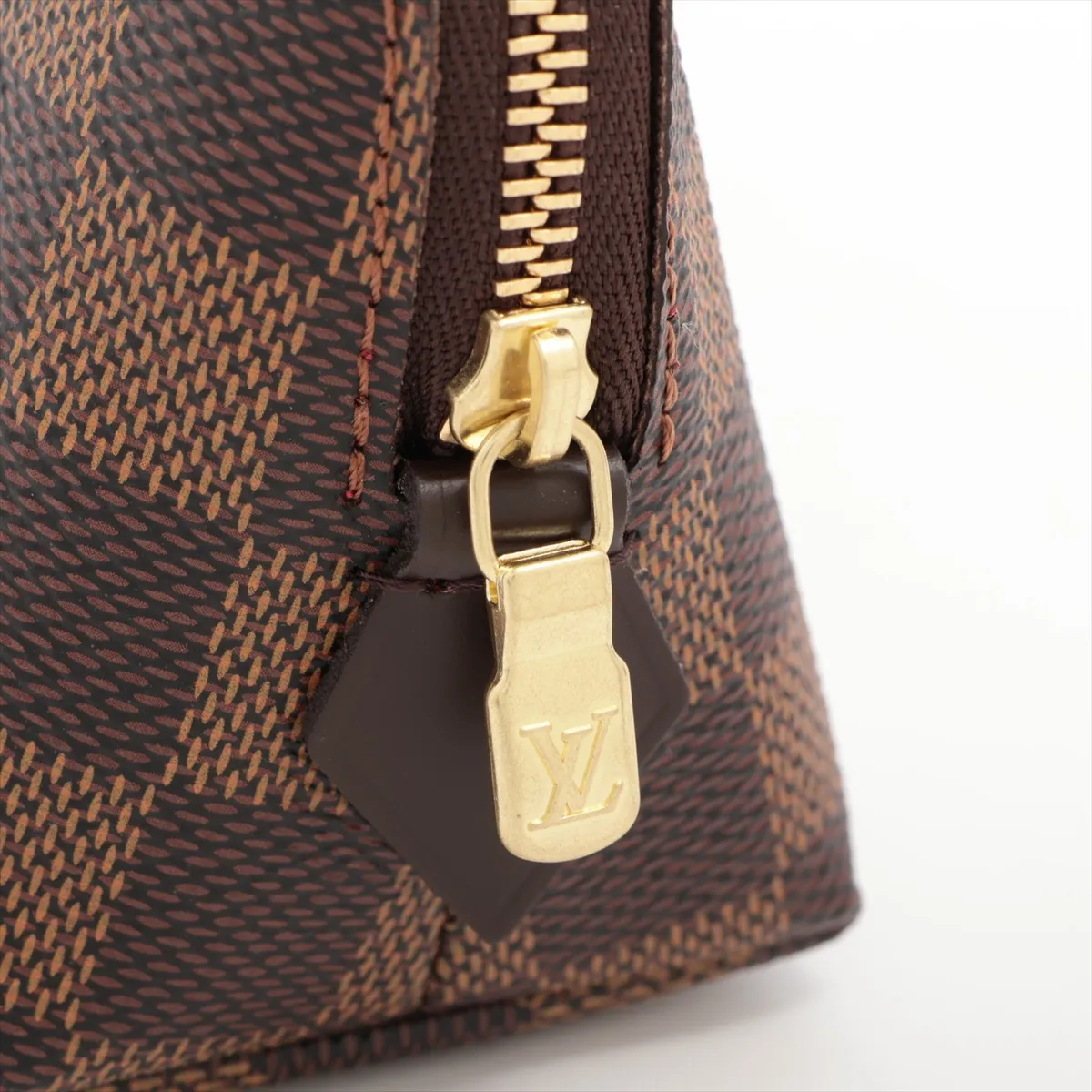 Damier Pochette Cosmetic PM N47516 SR5106 Brown Pouch — view 6