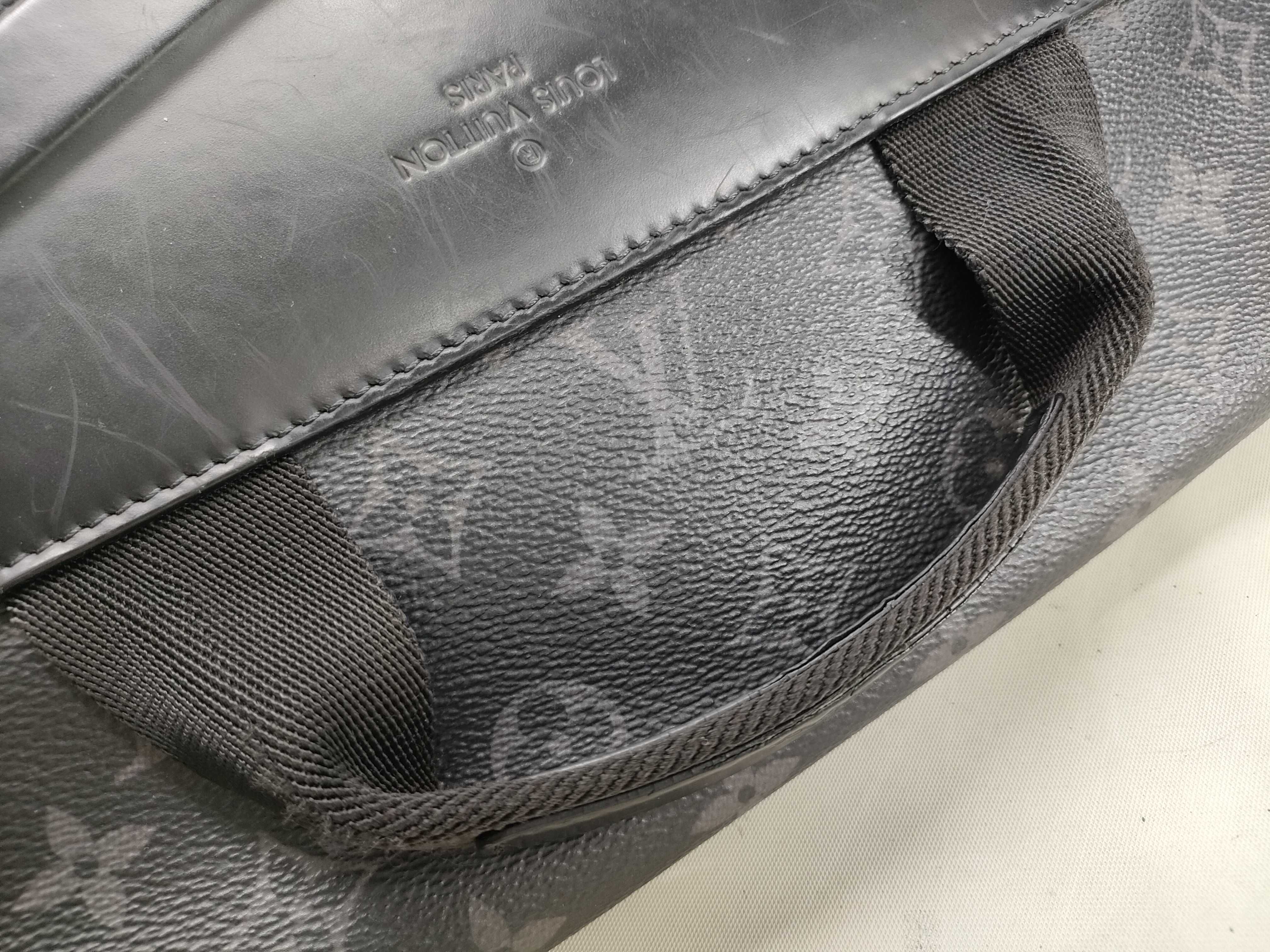 LV Monogram Eclipse Messenger Voyage MM M40510 FO4146 Shoulder Bag — view 5