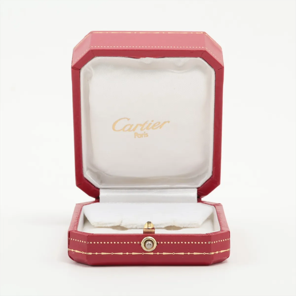 Baby Trinity Earrings, 750 (Yellow Gold x Pink Gold x White Gold), 4.4g, E6092. Post slightly bent, engraving faded. — view 6