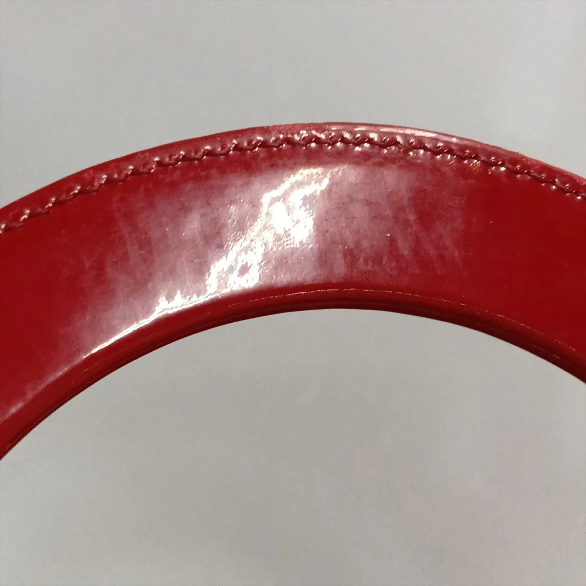Lady Dior Cannage Large Patent Leather 2-Way Handbag, Red — view 12