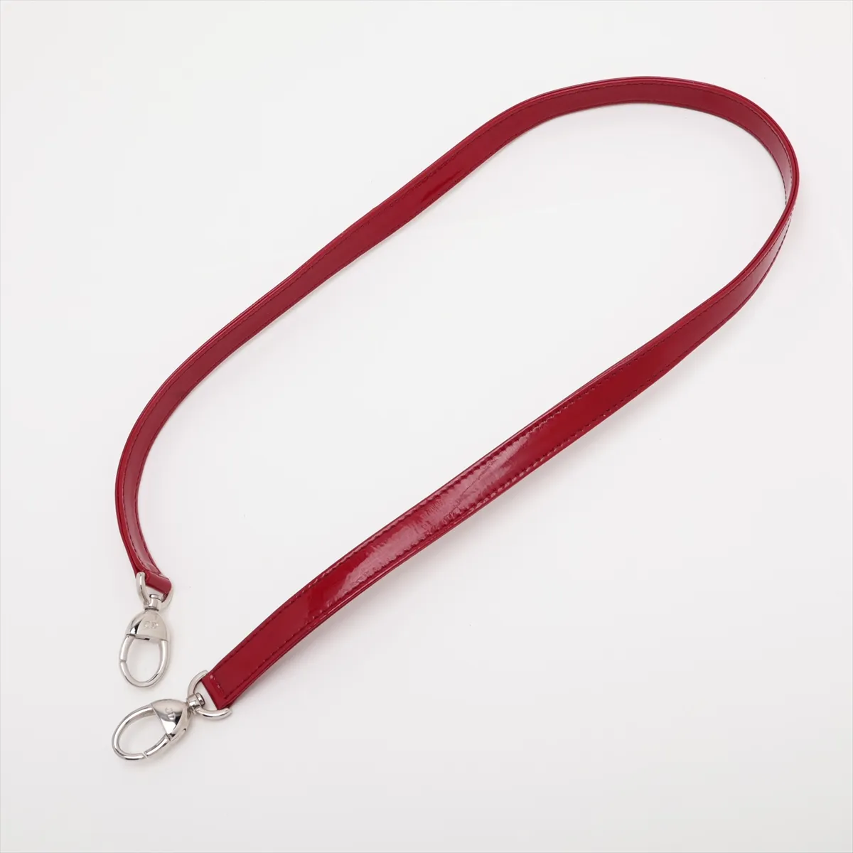 Lady Dior Cannage Large Patent Leather 2-Way Handbag, Red — view 7
