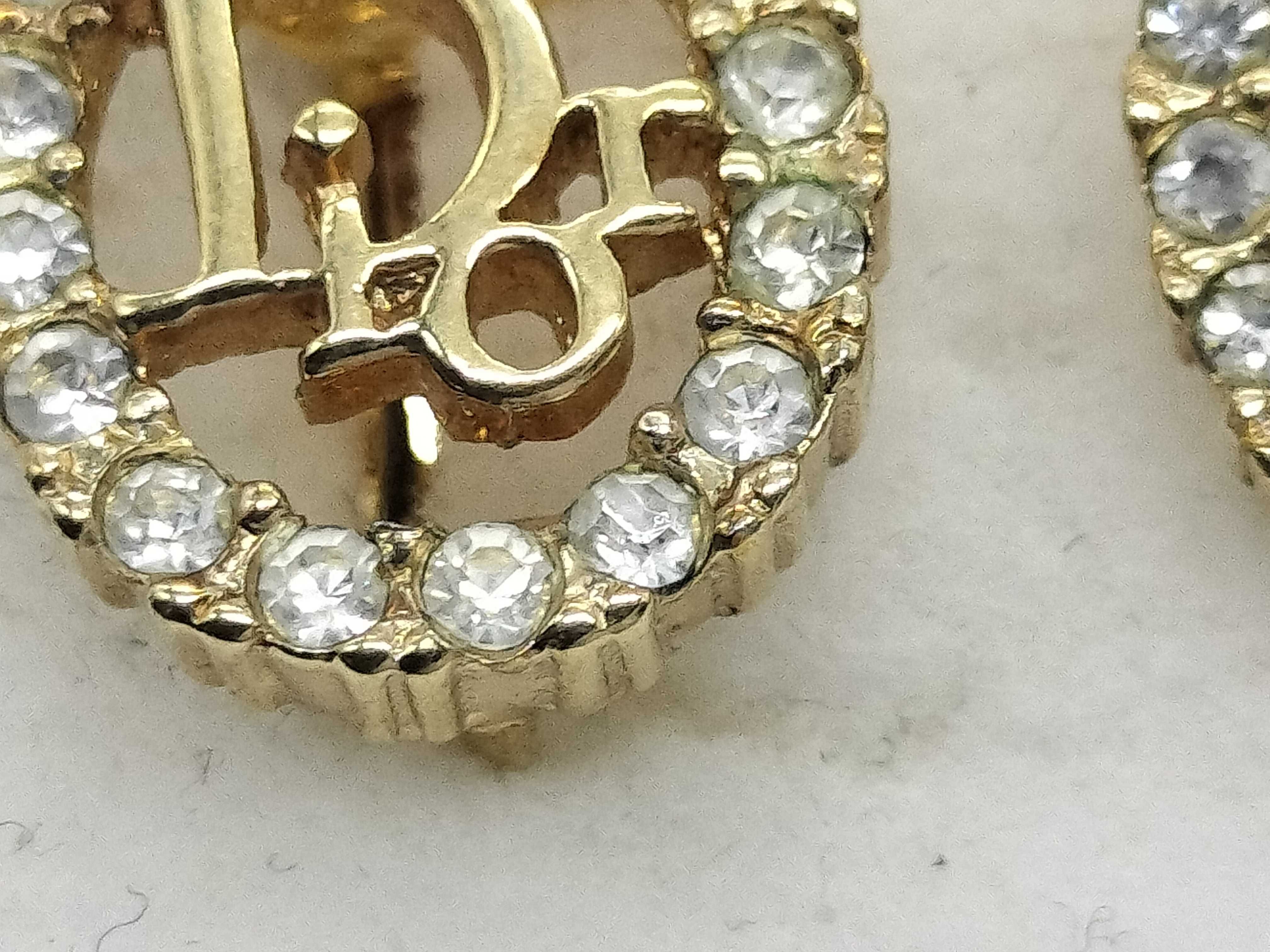 Logo Rhinestone Earrings — view 2