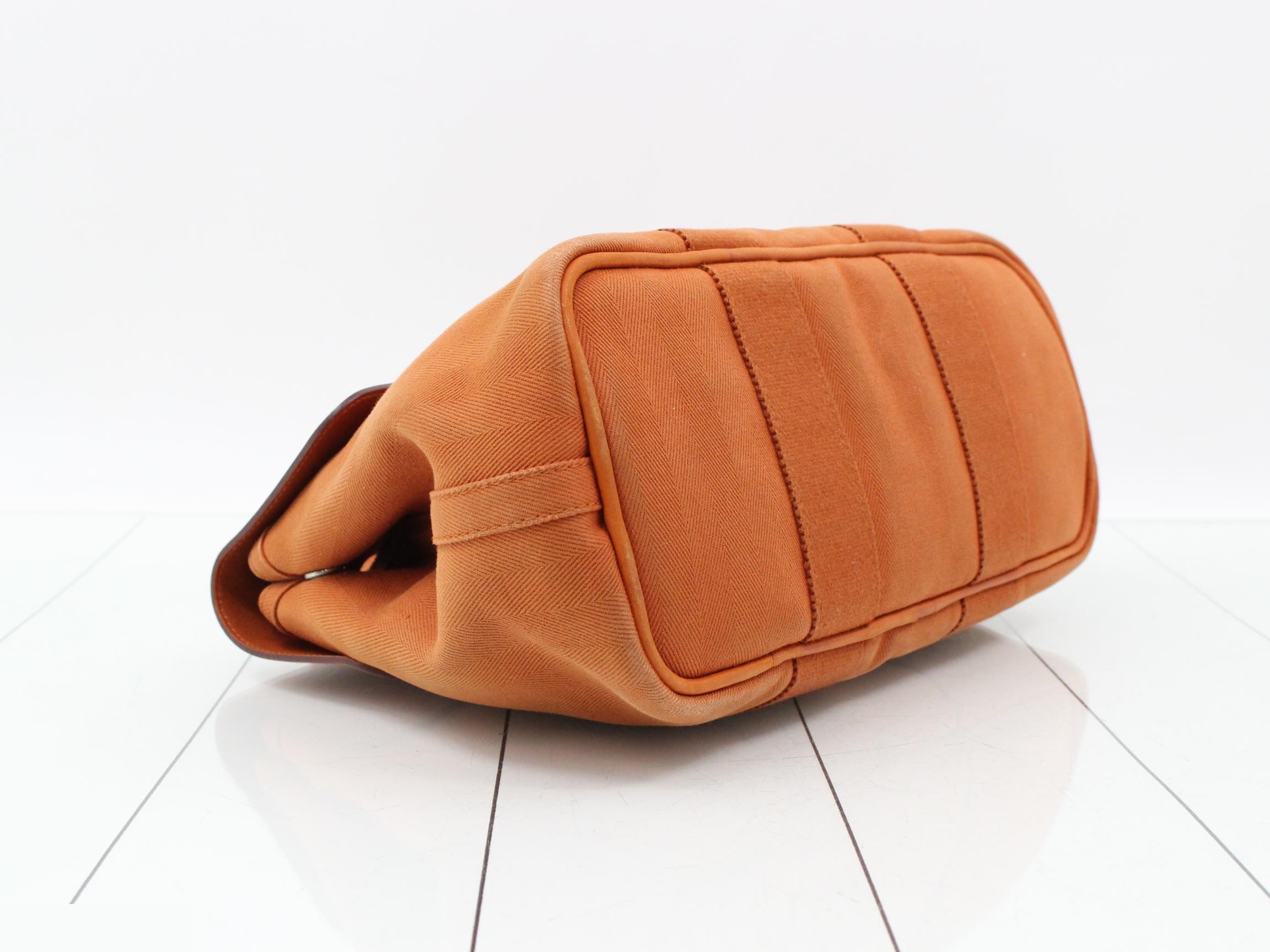 Valparaiso PM Canvas Handbag with Pouch, Brown — view 5