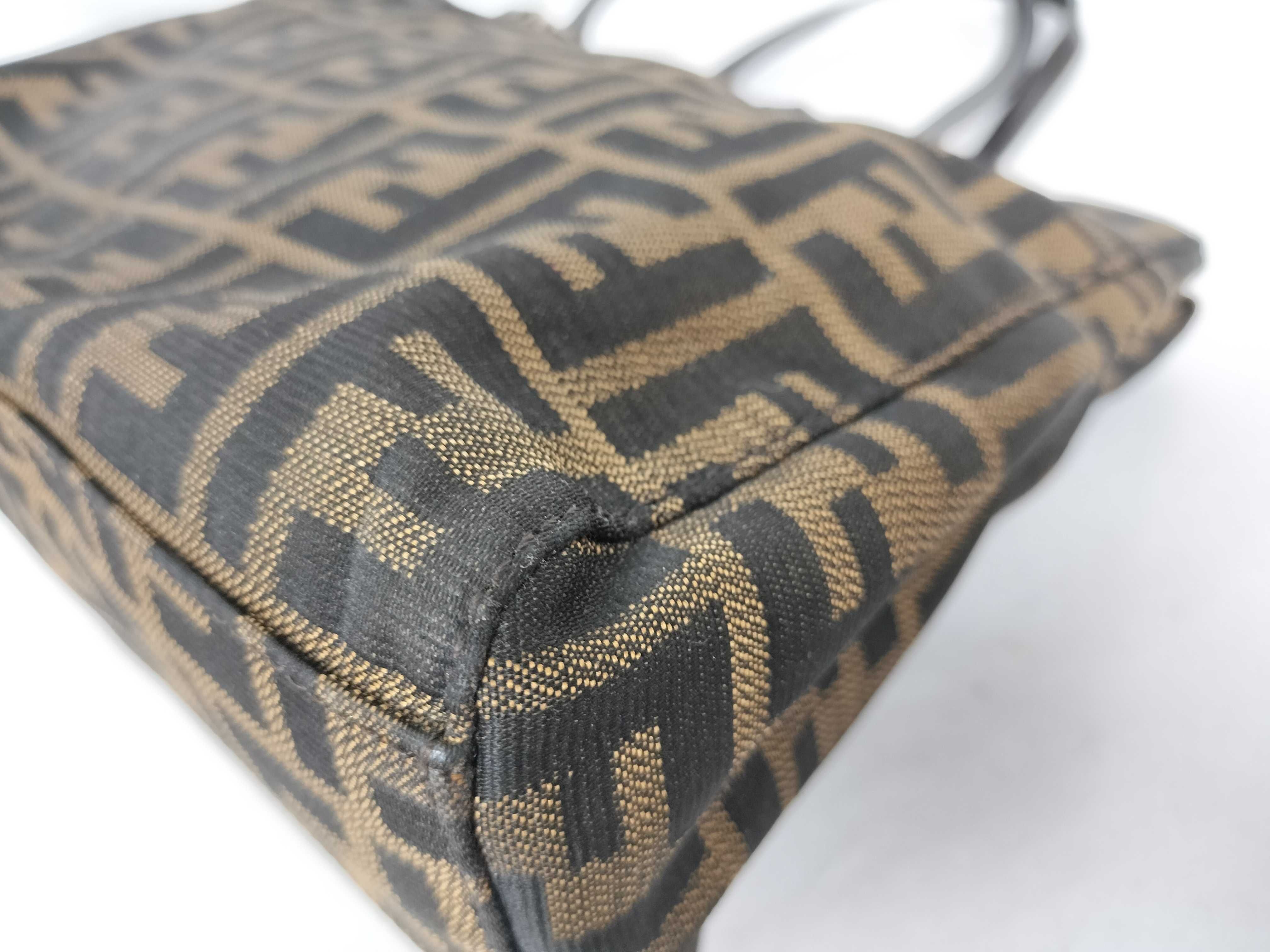 Zucca pattern Fendi Zucca logo handbag — view 6