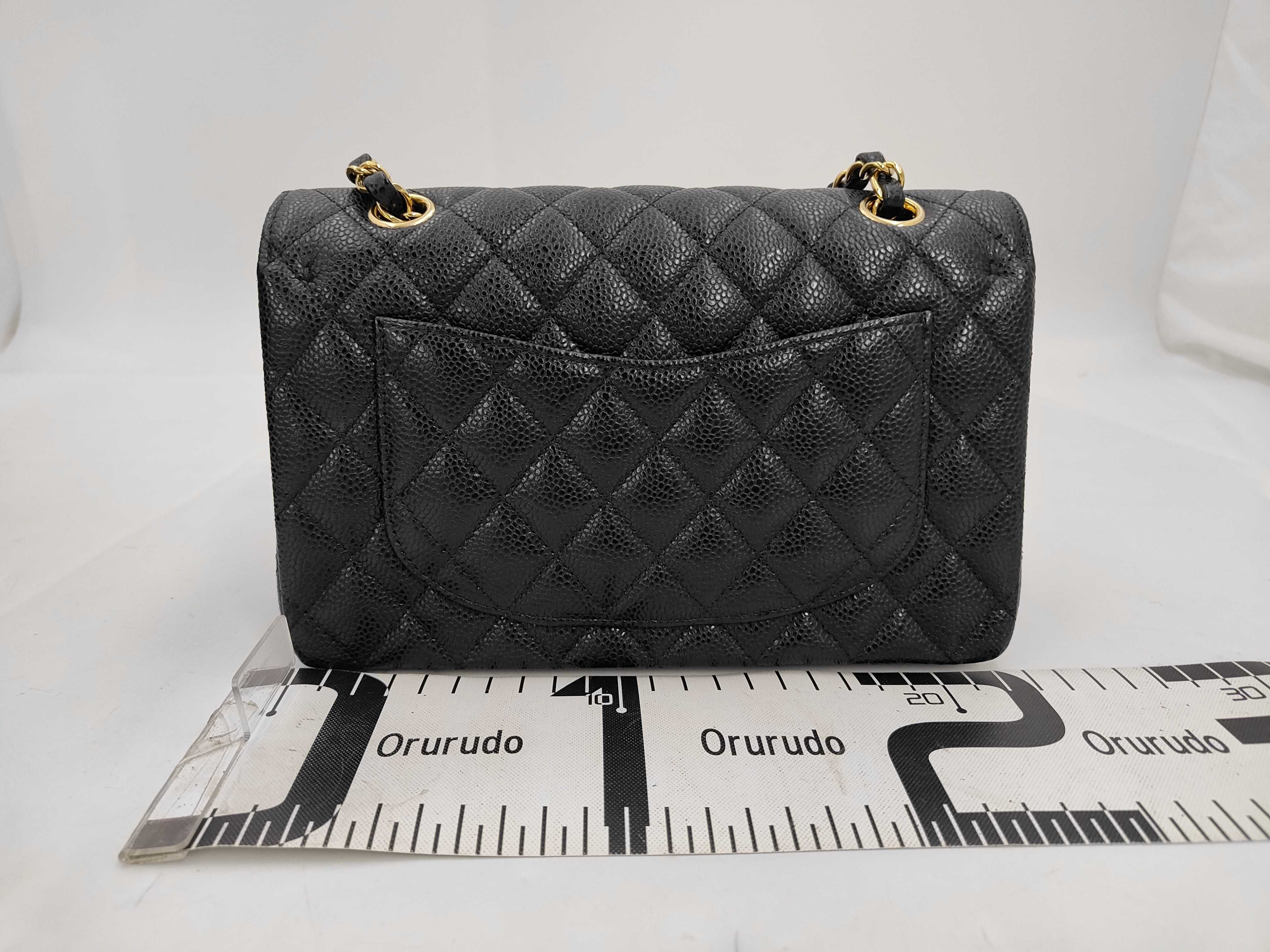 CF Black Gold Calfskin Shoulder Bag — view 2