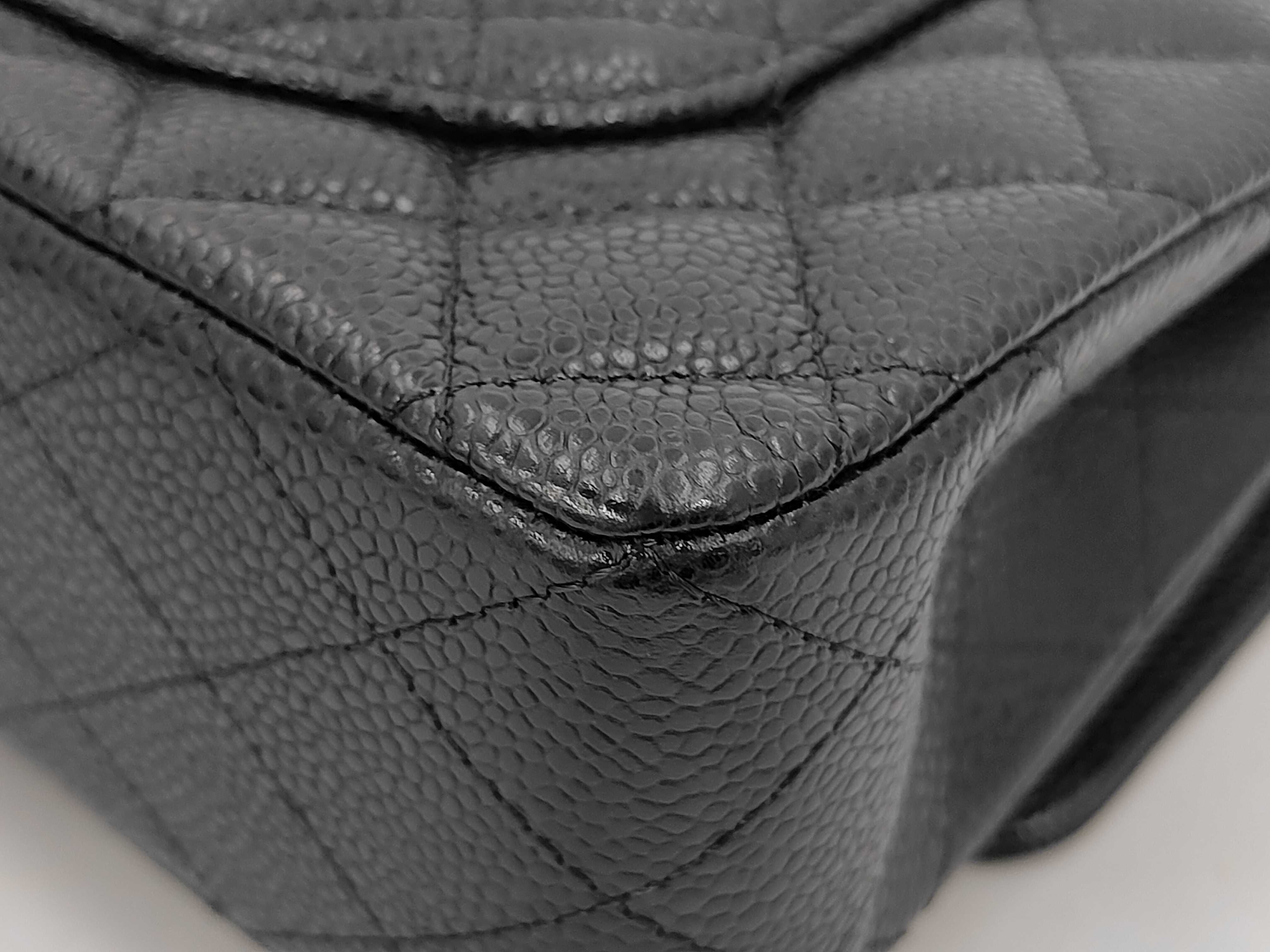 CF Black Gold Calfskin Shoulder Bag — view 3