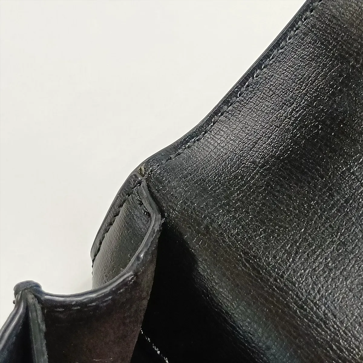 Sunset Leather Chain Shoulder Bag, Black, 442906 — view 13