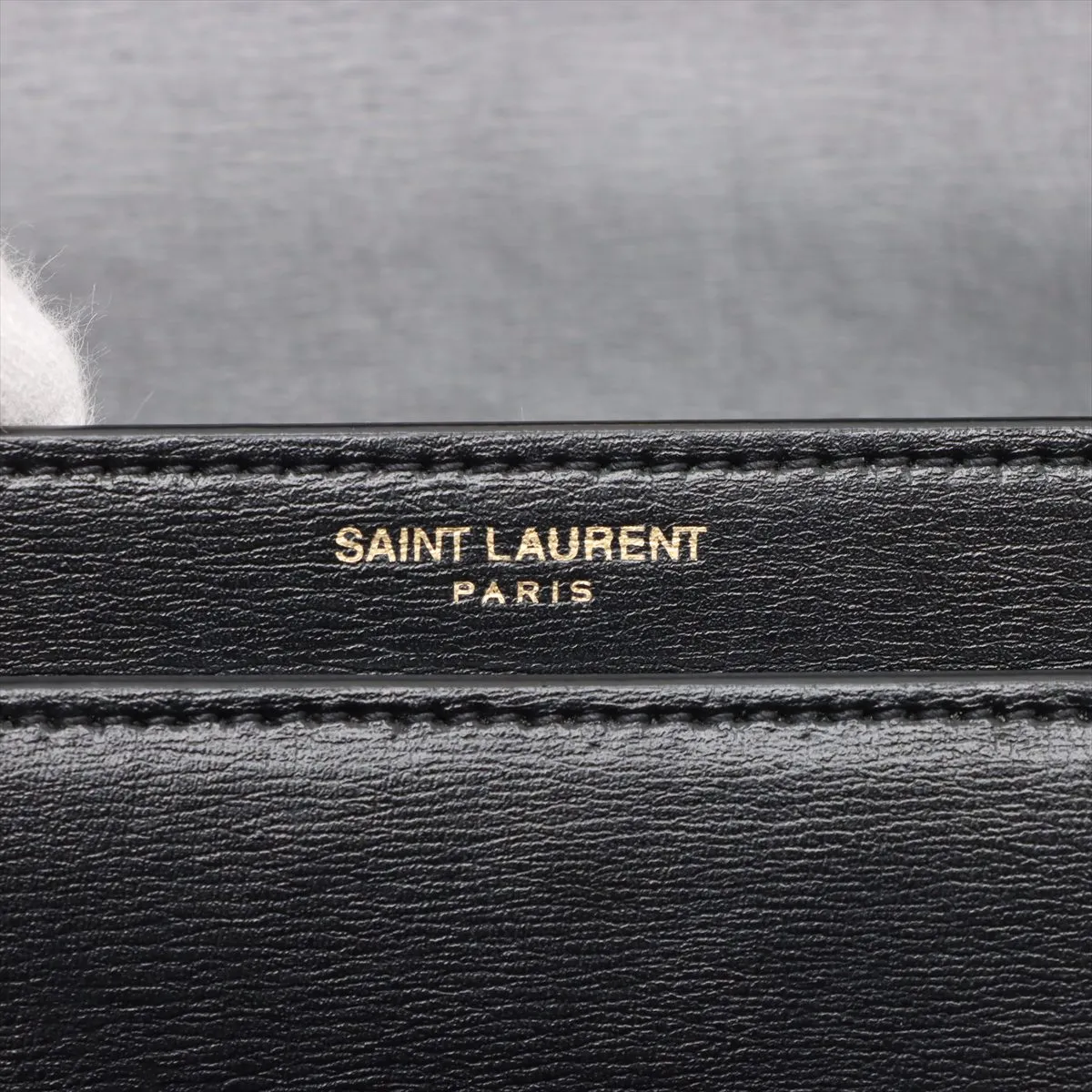 Sunset Leather Chain Shoulder Bag, Black, 442906 — view 9