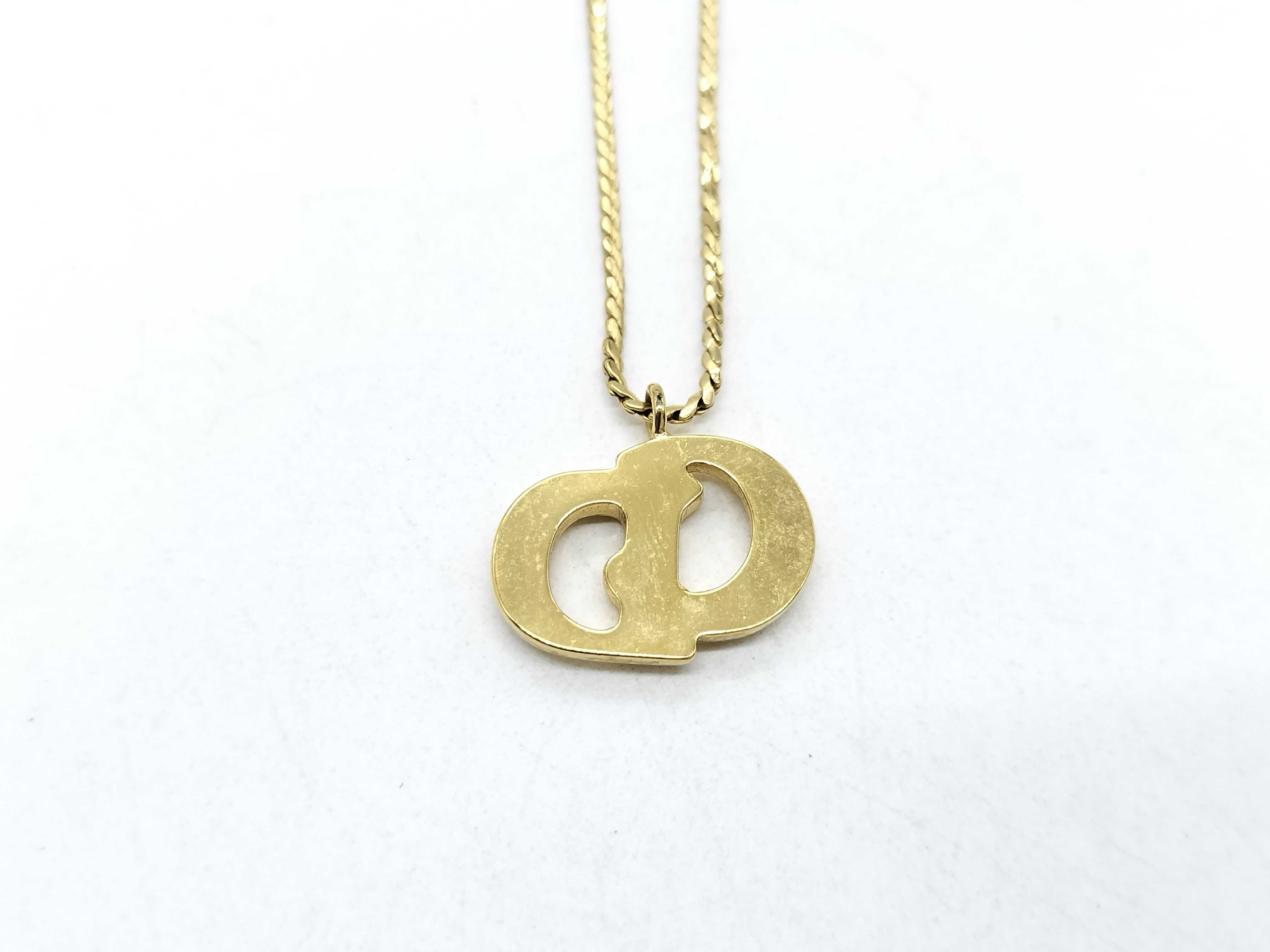 CD logo necklace — view 2