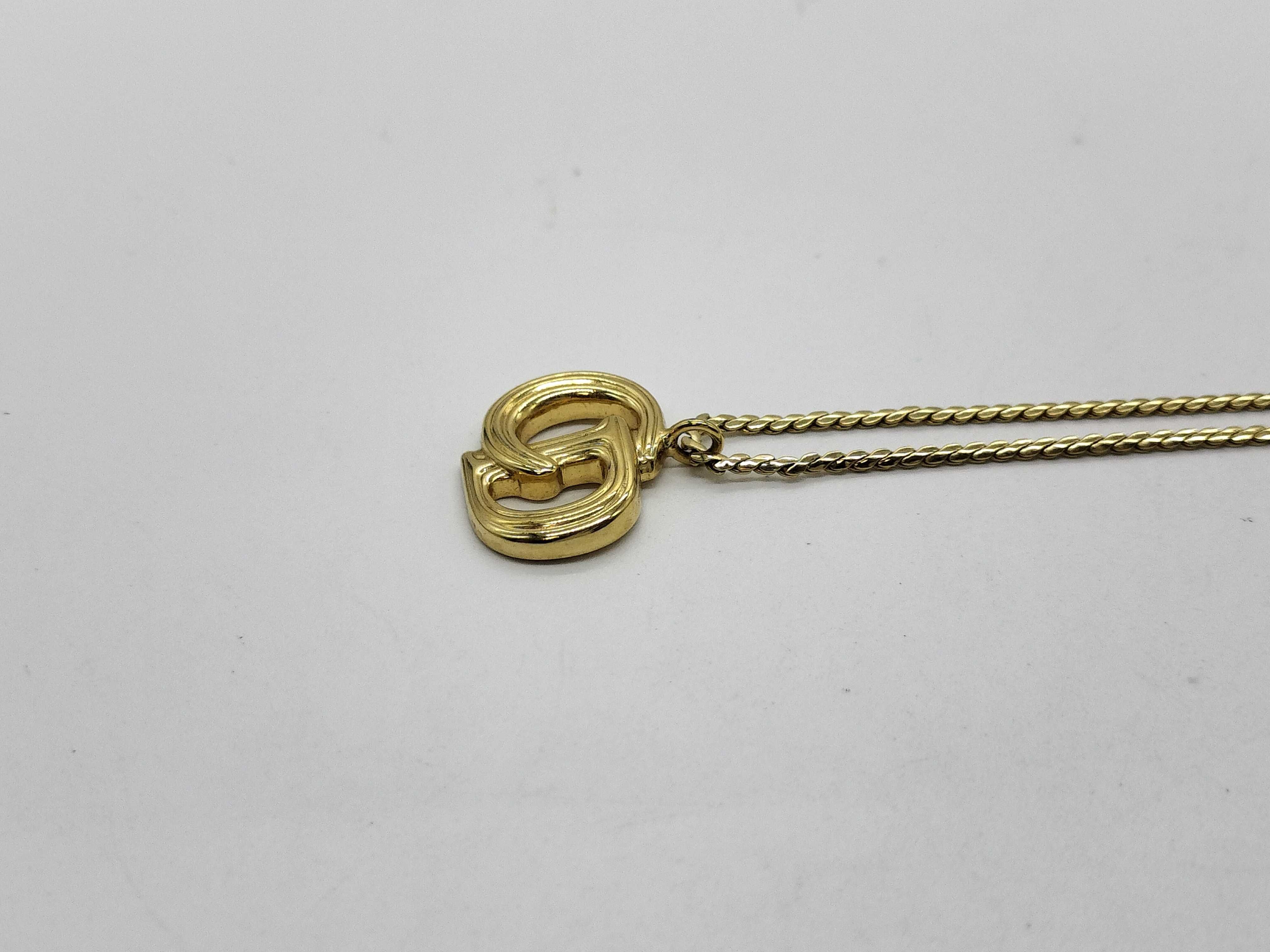 CD logo necklace — view 3