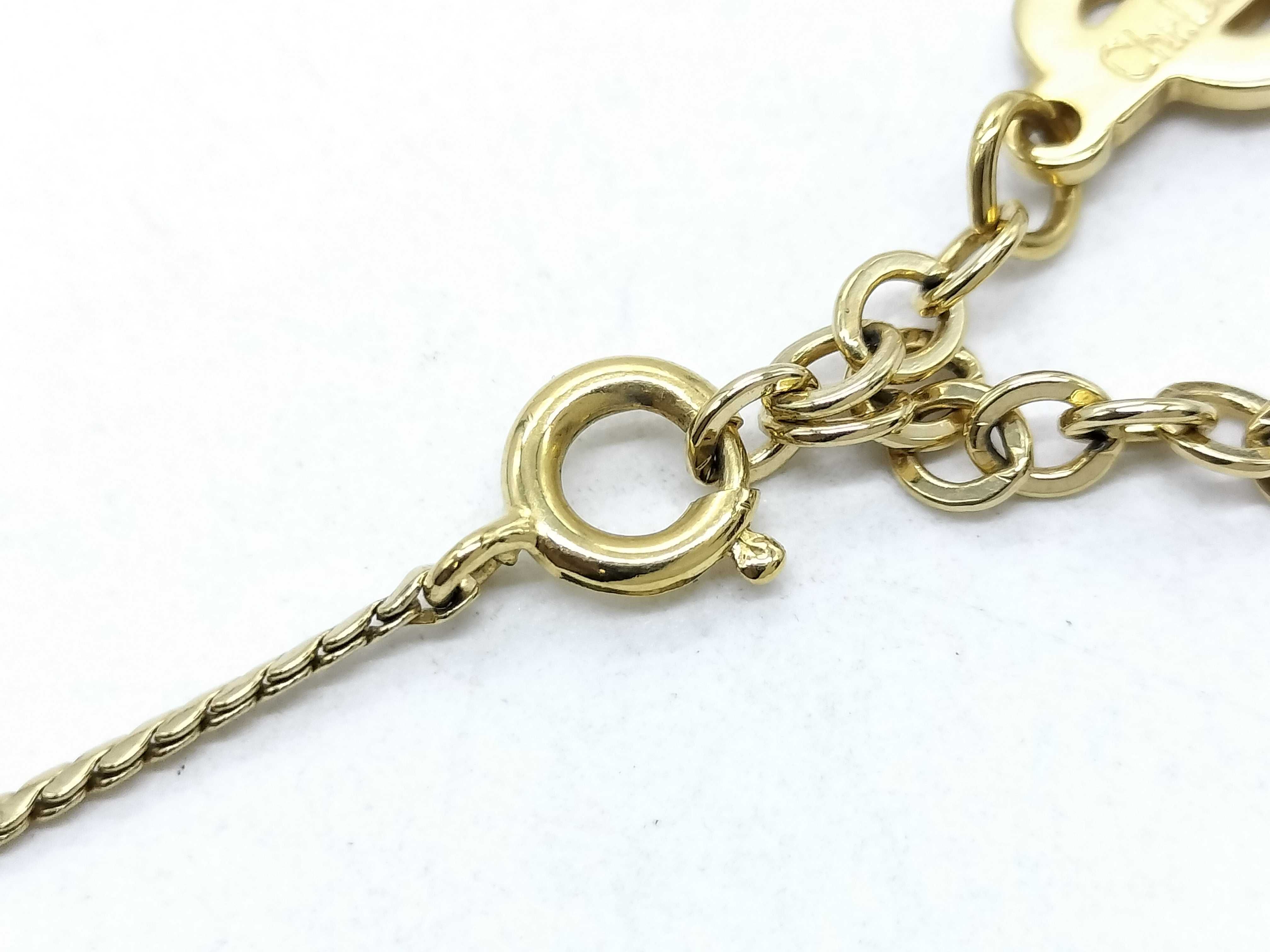 CD logo necklace — view 4
