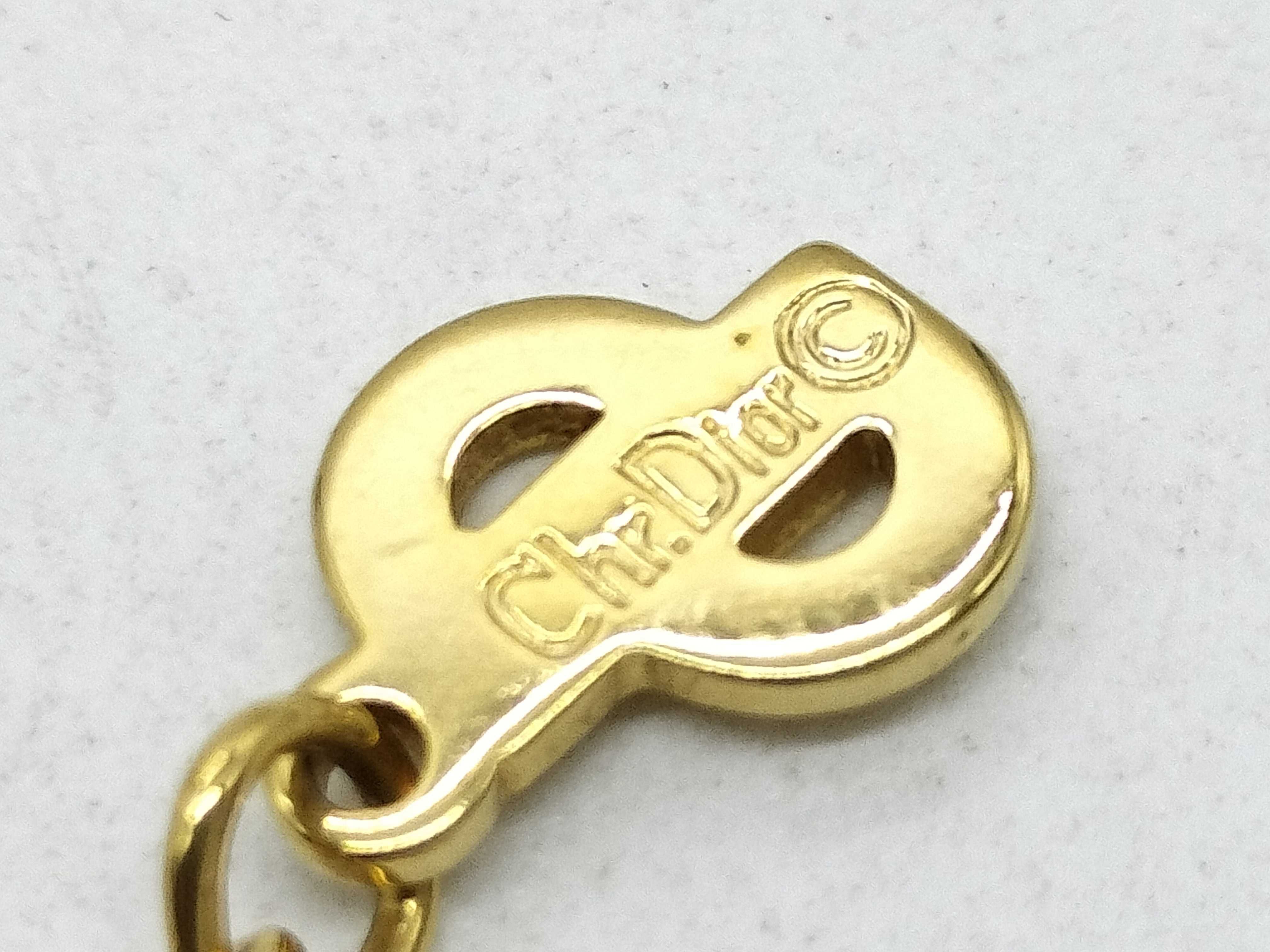 CD logo necklace — view 5