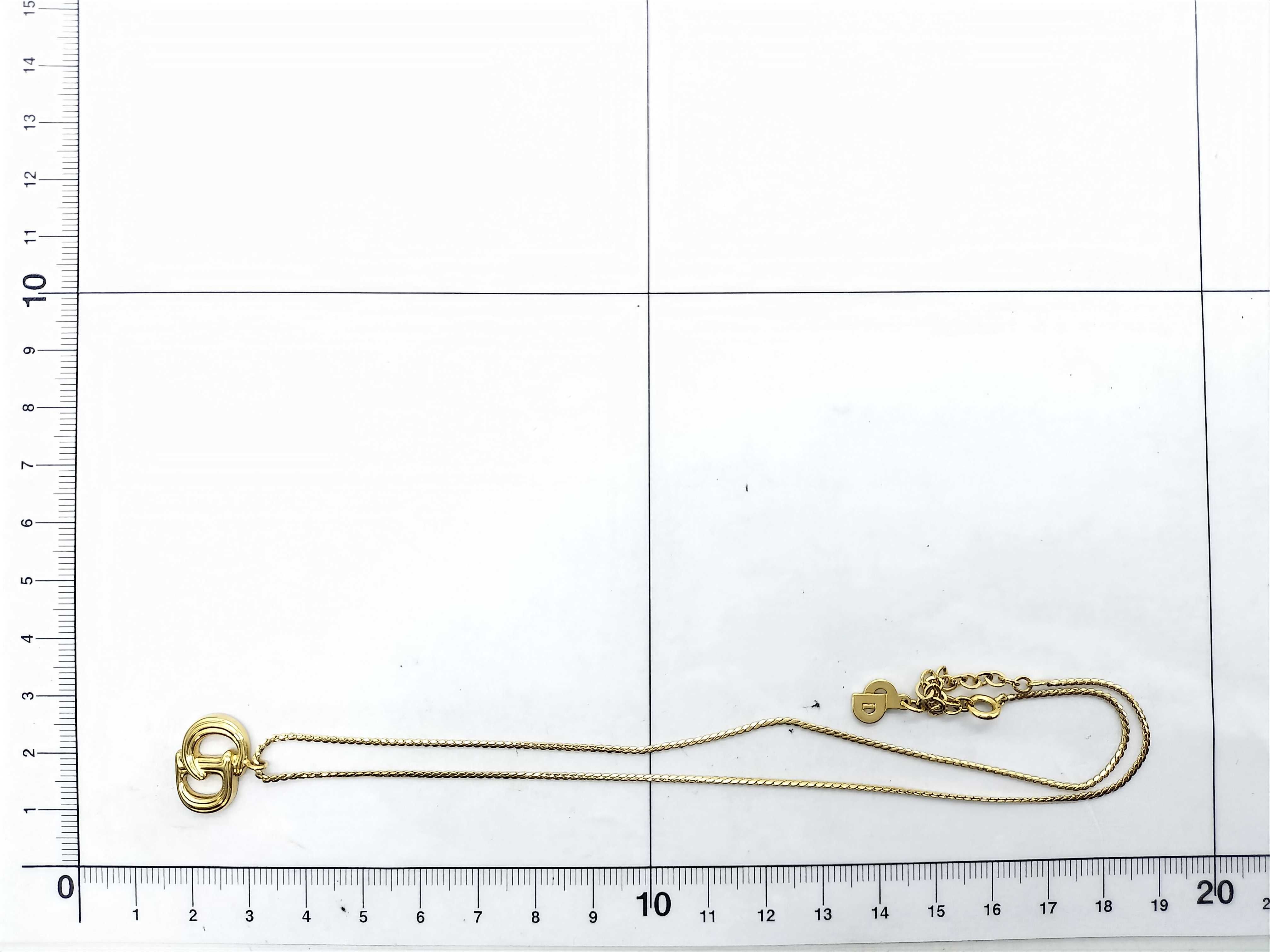 CD logo necklace — view 6