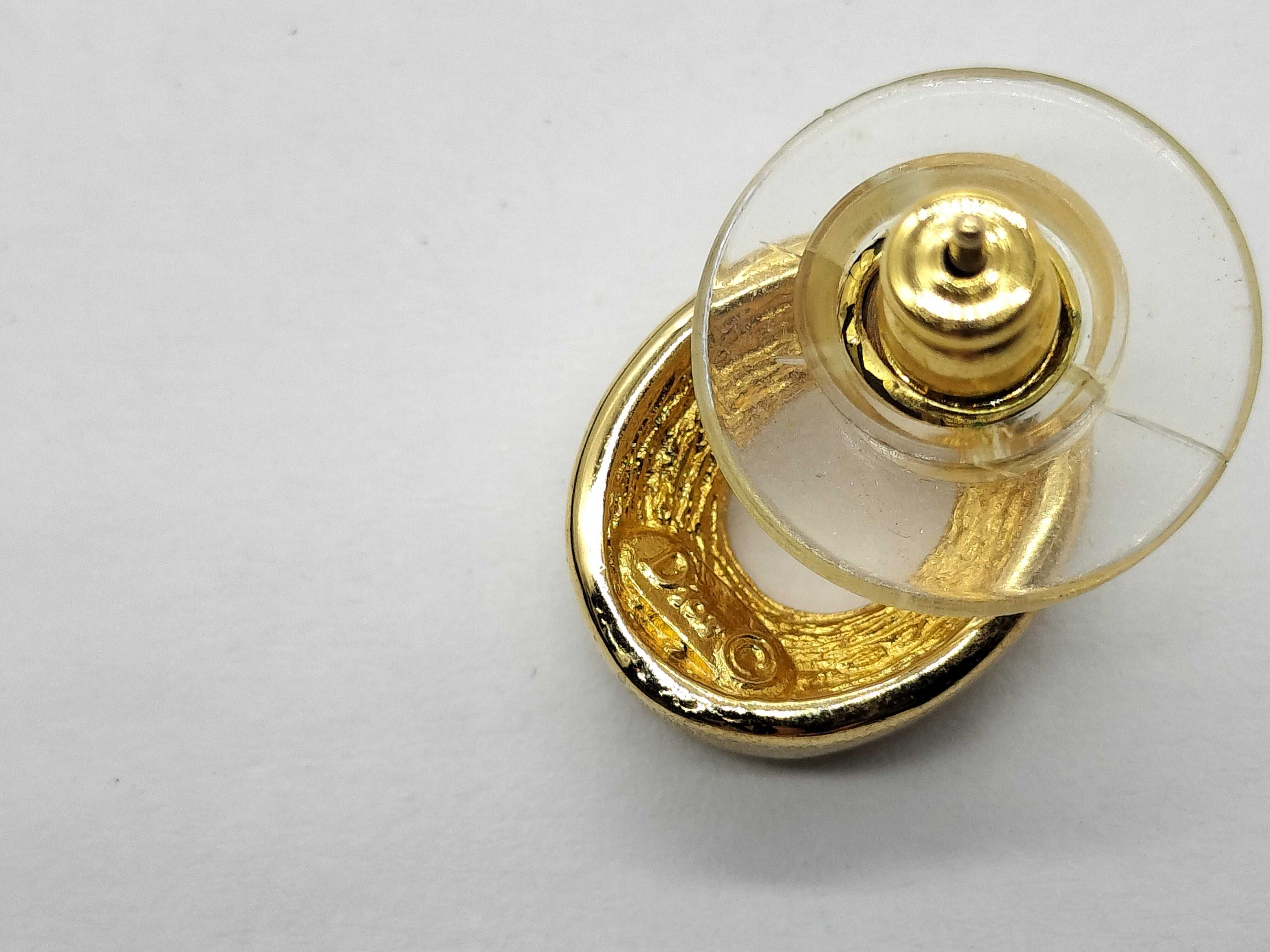 Gold Rhinestone Earrings — view 4