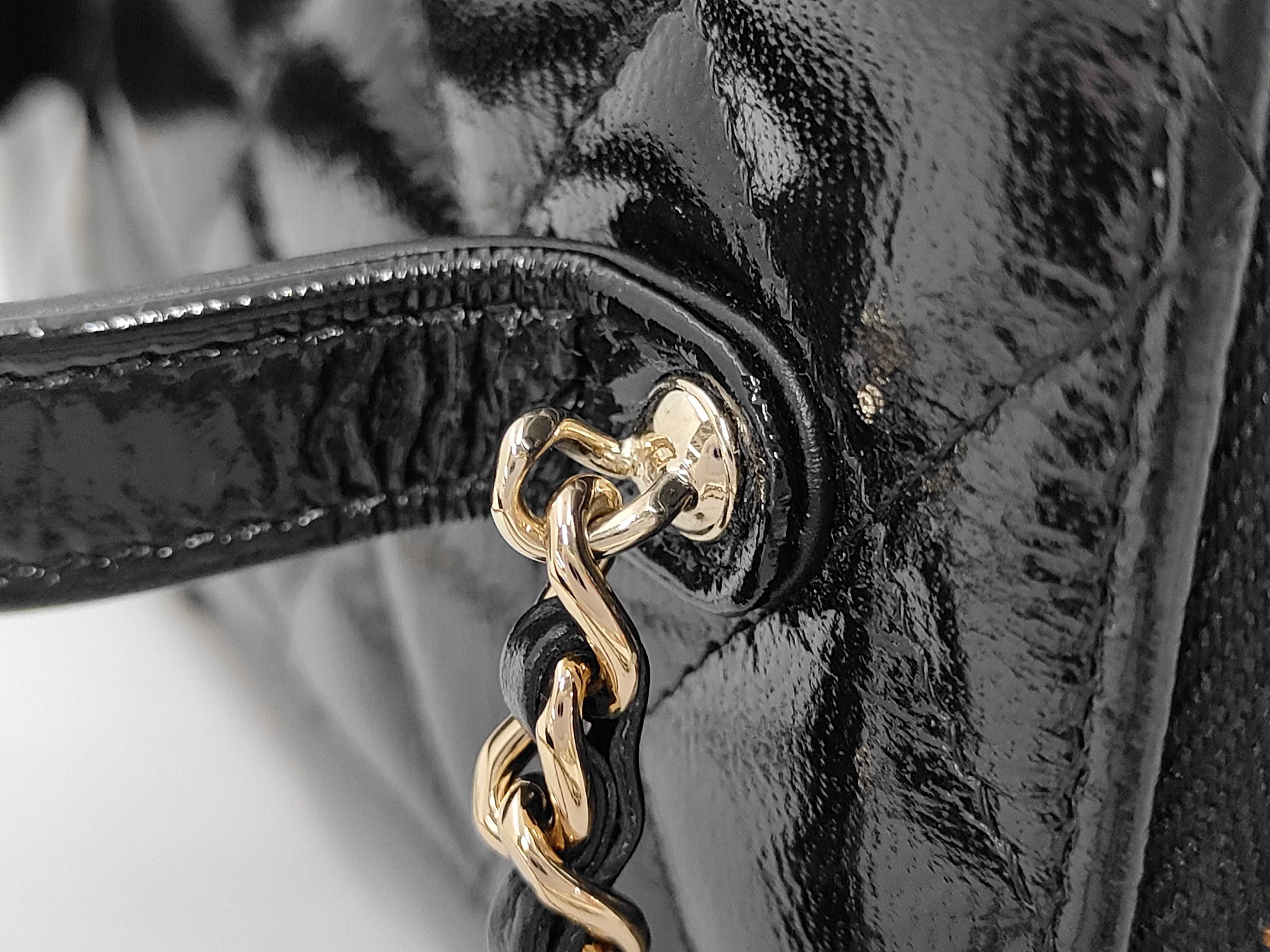 Mini Vanity Chain Shoulder Bag, Black, TEG813E2 (with dust bag) — view 11
