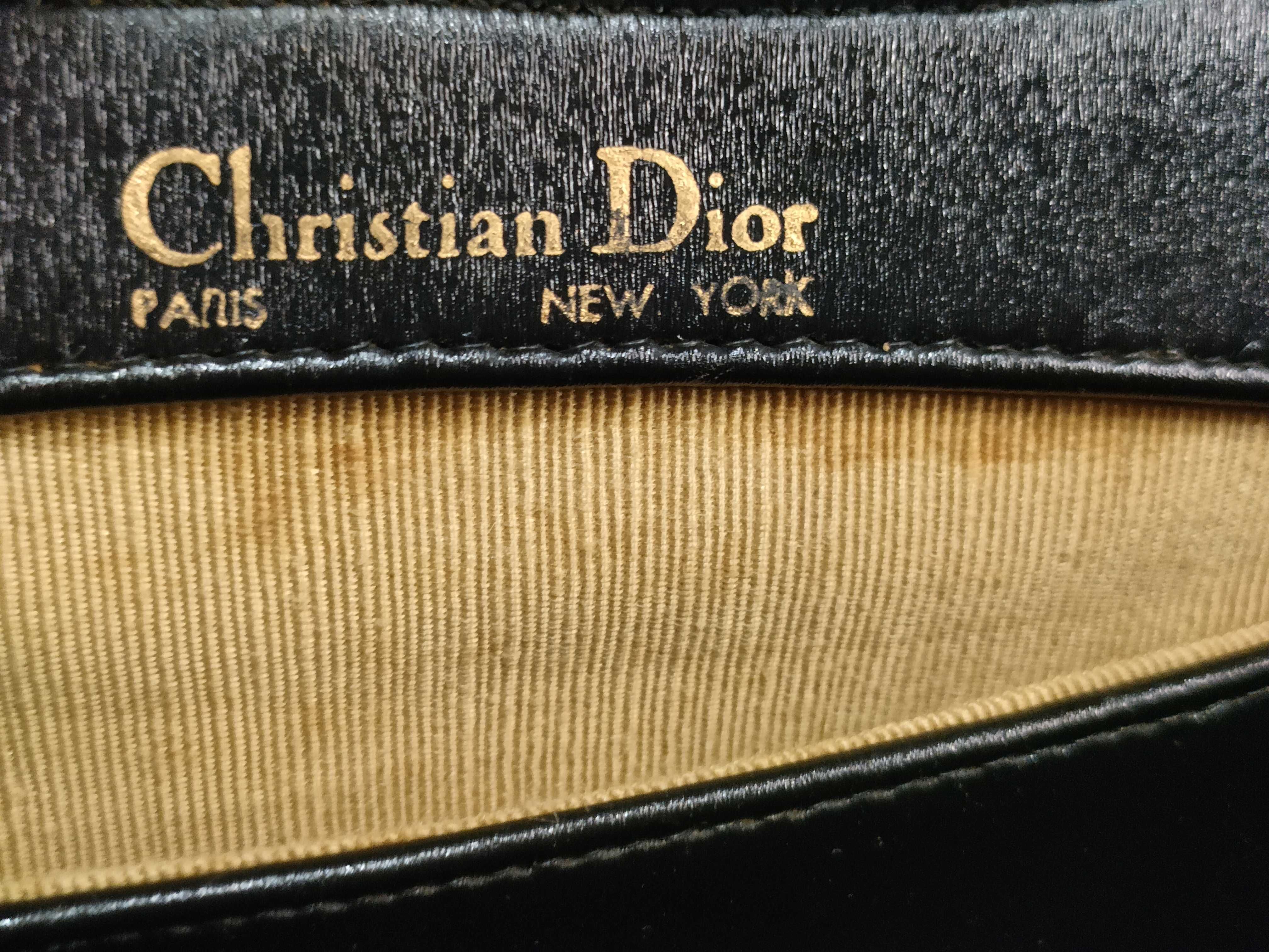 Lady Dior Vintage Old Leather CD Logo Chain Shoulder Bag — view 13