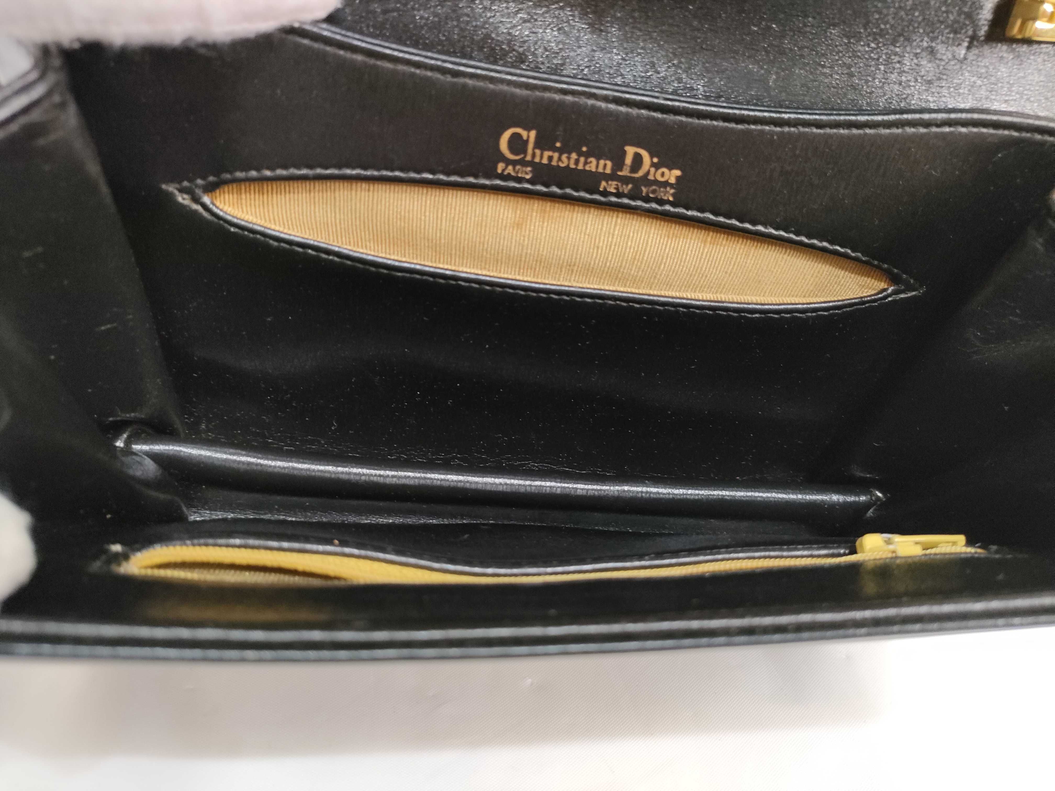 Lady Dior Vintage Old Leather CD Logo Chain Shoulder Bag — view 15