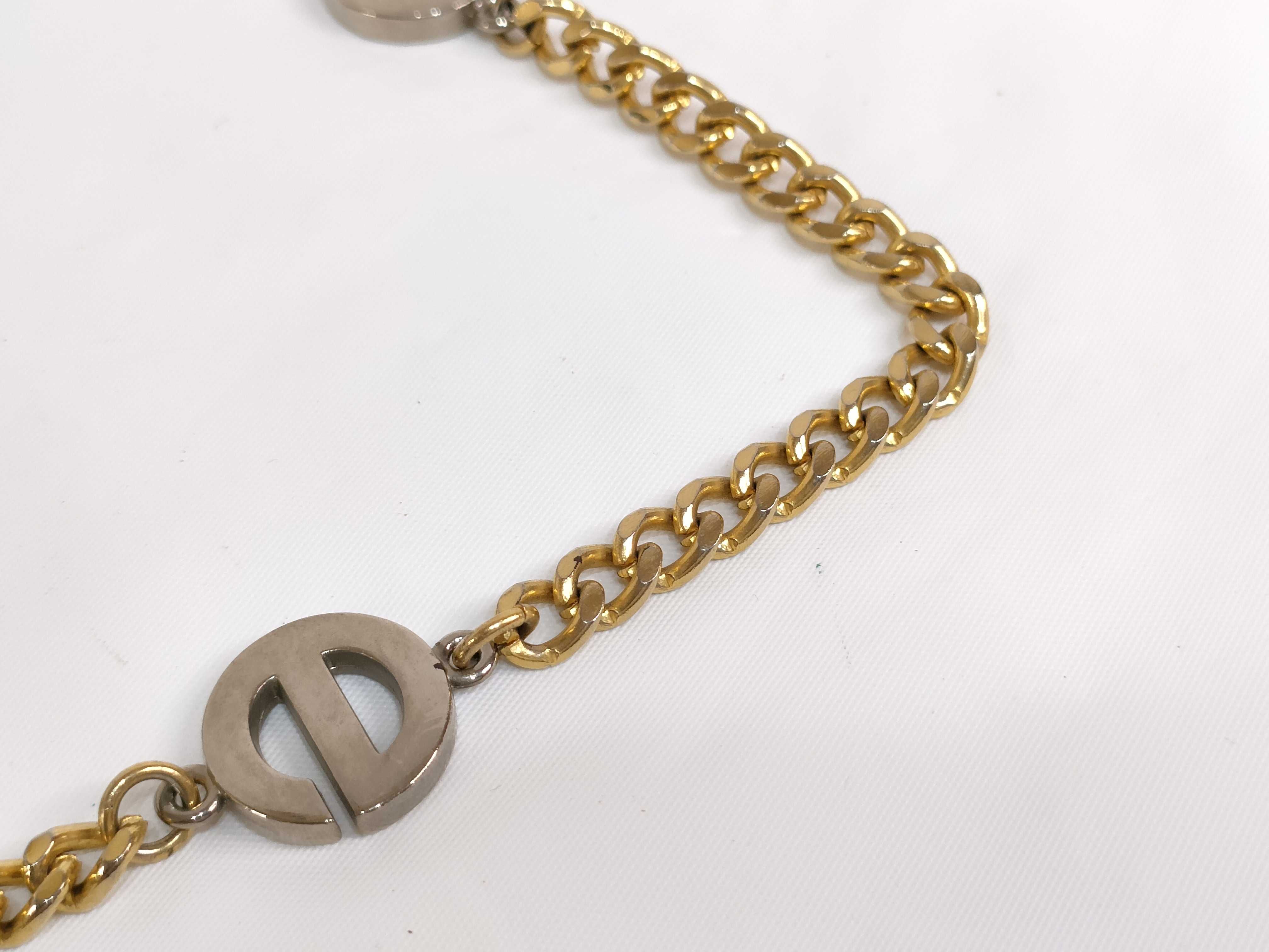 Lady Dior Vintage Old Leather CD Logo Chain Shoulder Bag — view 4