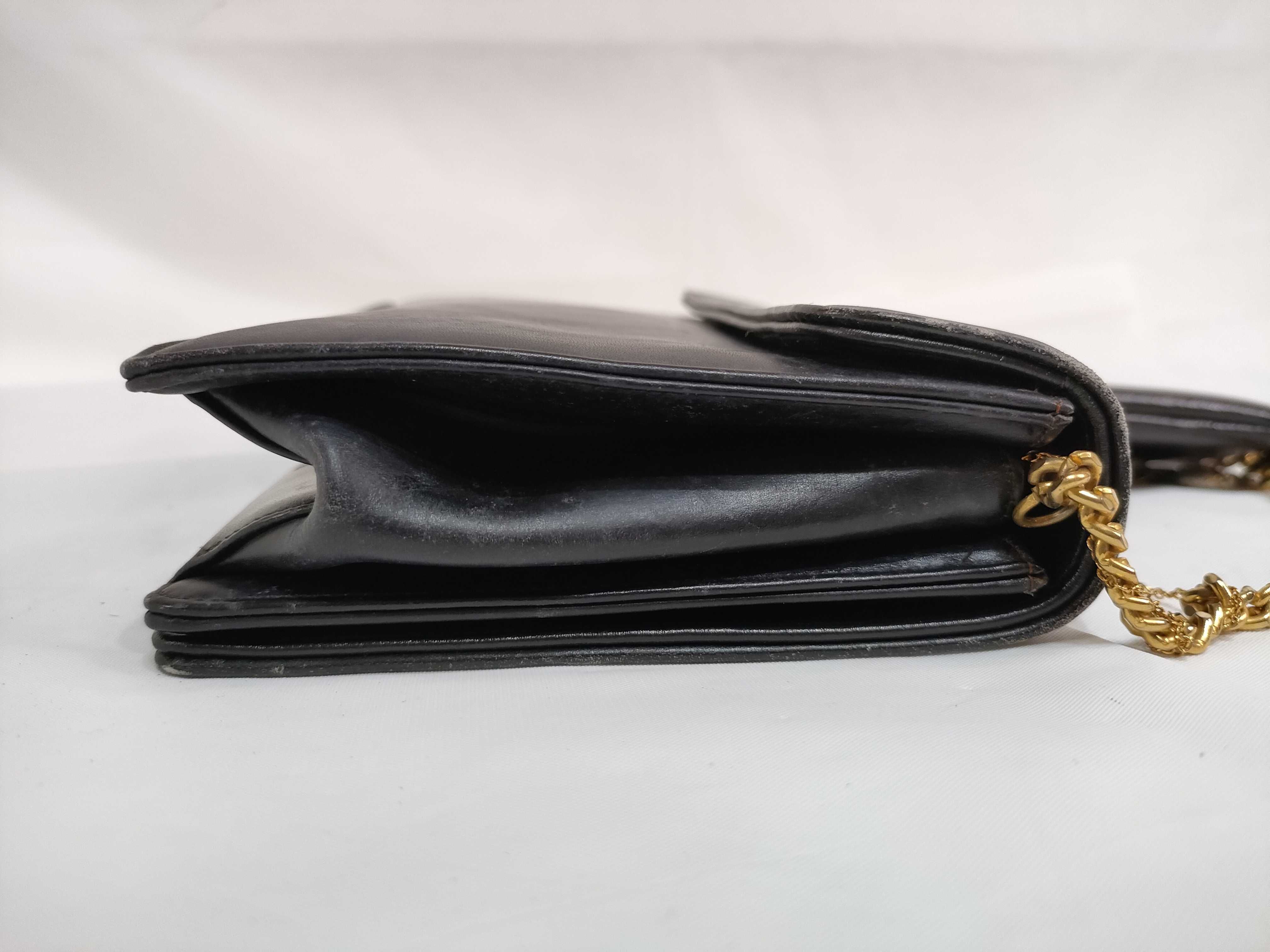 Lady Dior Vintage Old Leather CD Logo Chain Shoulder Bag — view 6