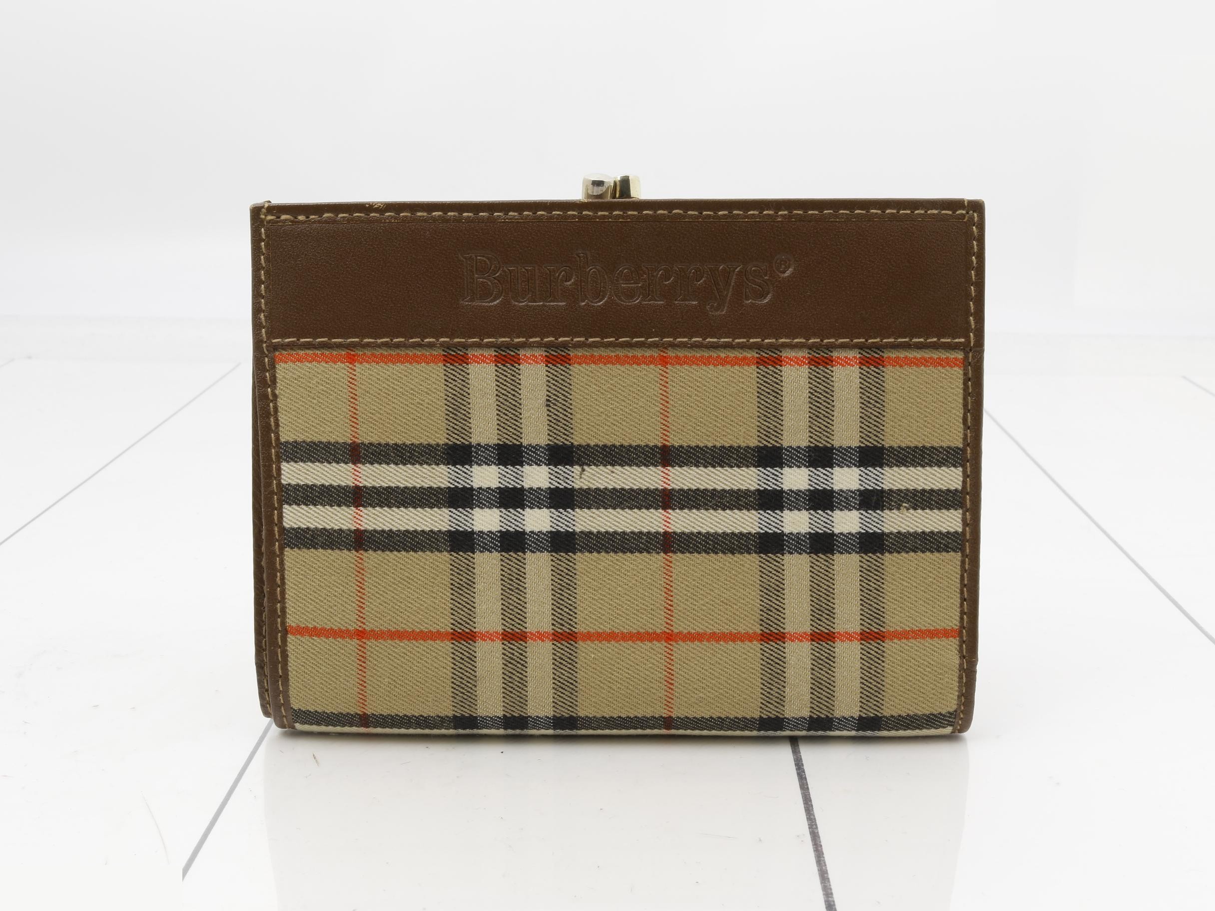 Burberrys Nova Check Bi-fold Wallet