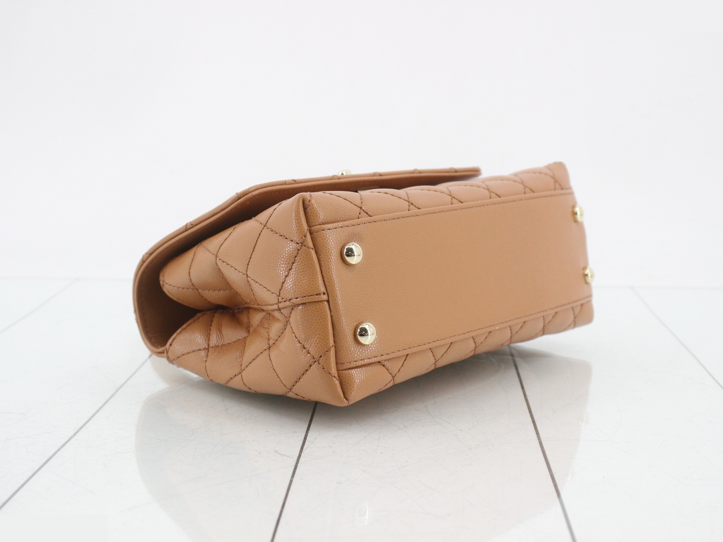 Matelassé Coco Handle XS 2-Way Marron Serial Plate — view 5