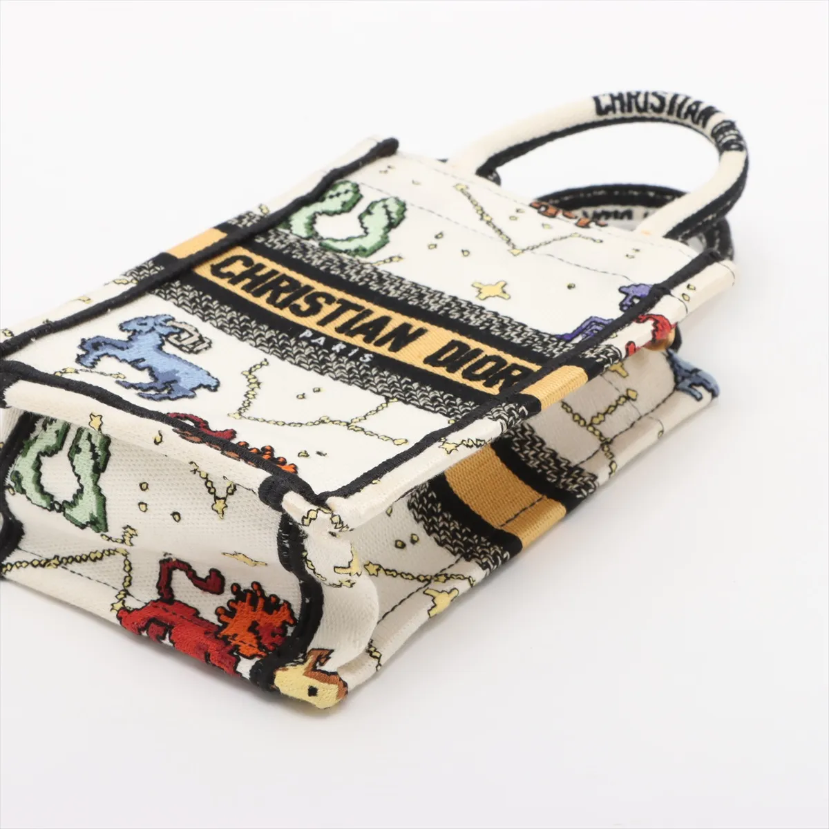 Book Tote Mini Phone Bag Canvas 2WAY Handbag Multicolor — view 3