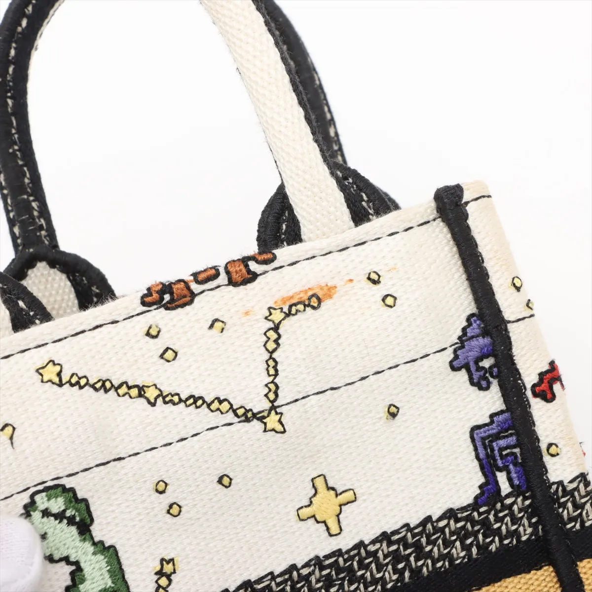 Book Tote Mini Phone Bag Canvas 2WAY Handbag Multicolor — view 10